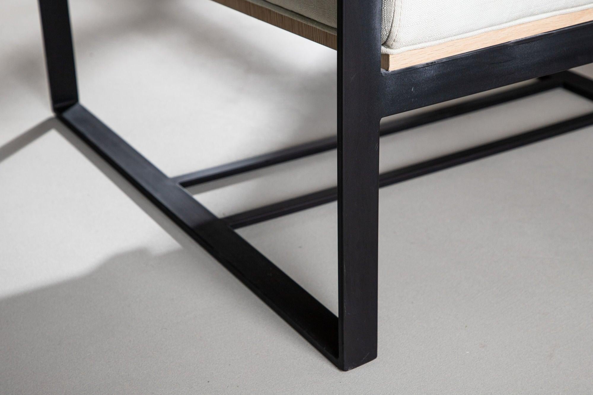 Sessel Kansas mit Metallgestell - Weiß-Sessel-Venture Home-le canapé