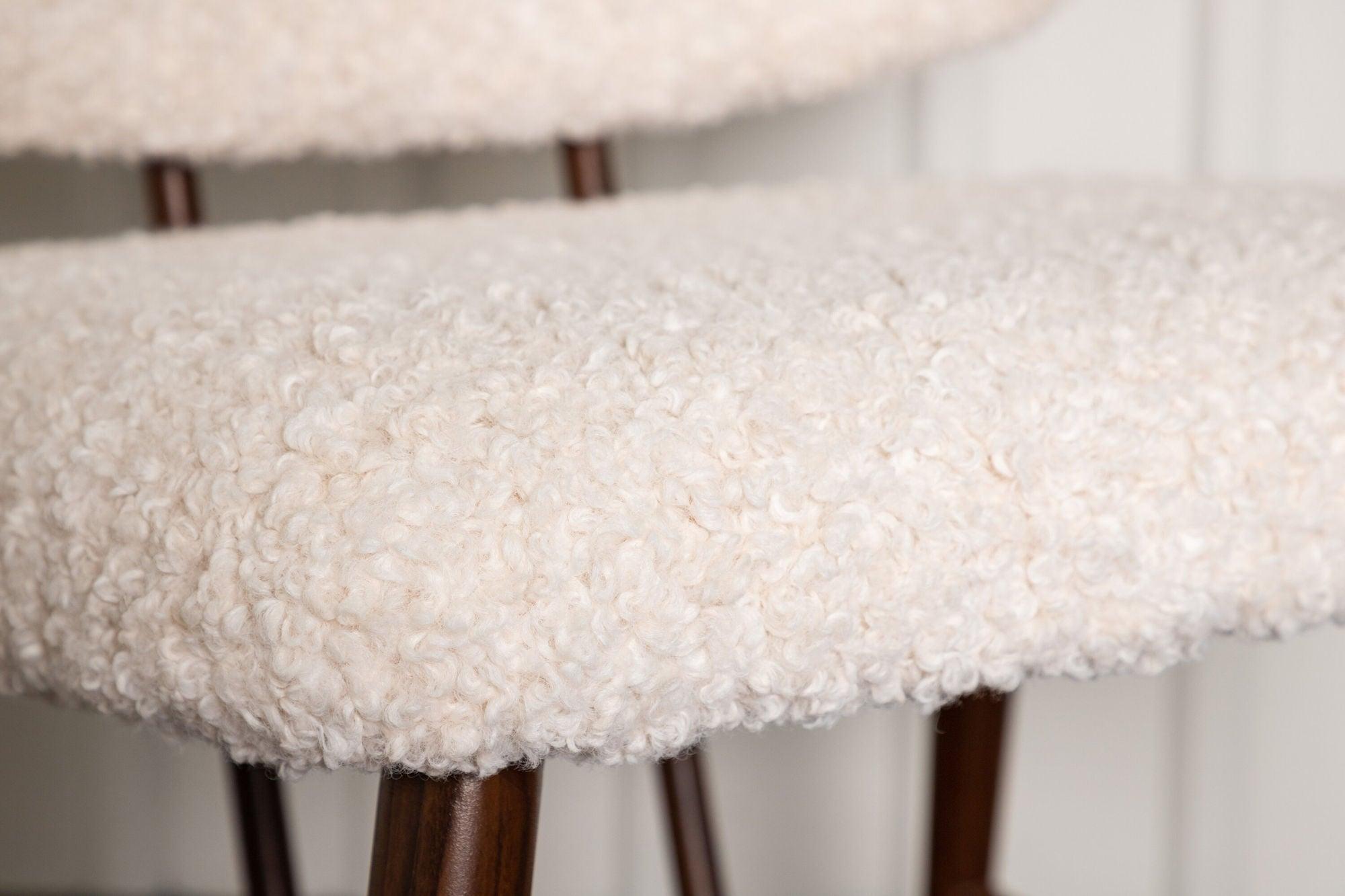 Sessel Midland aus Teddy Bouclé - Weiß-Sessel-Venture Home-le canapé