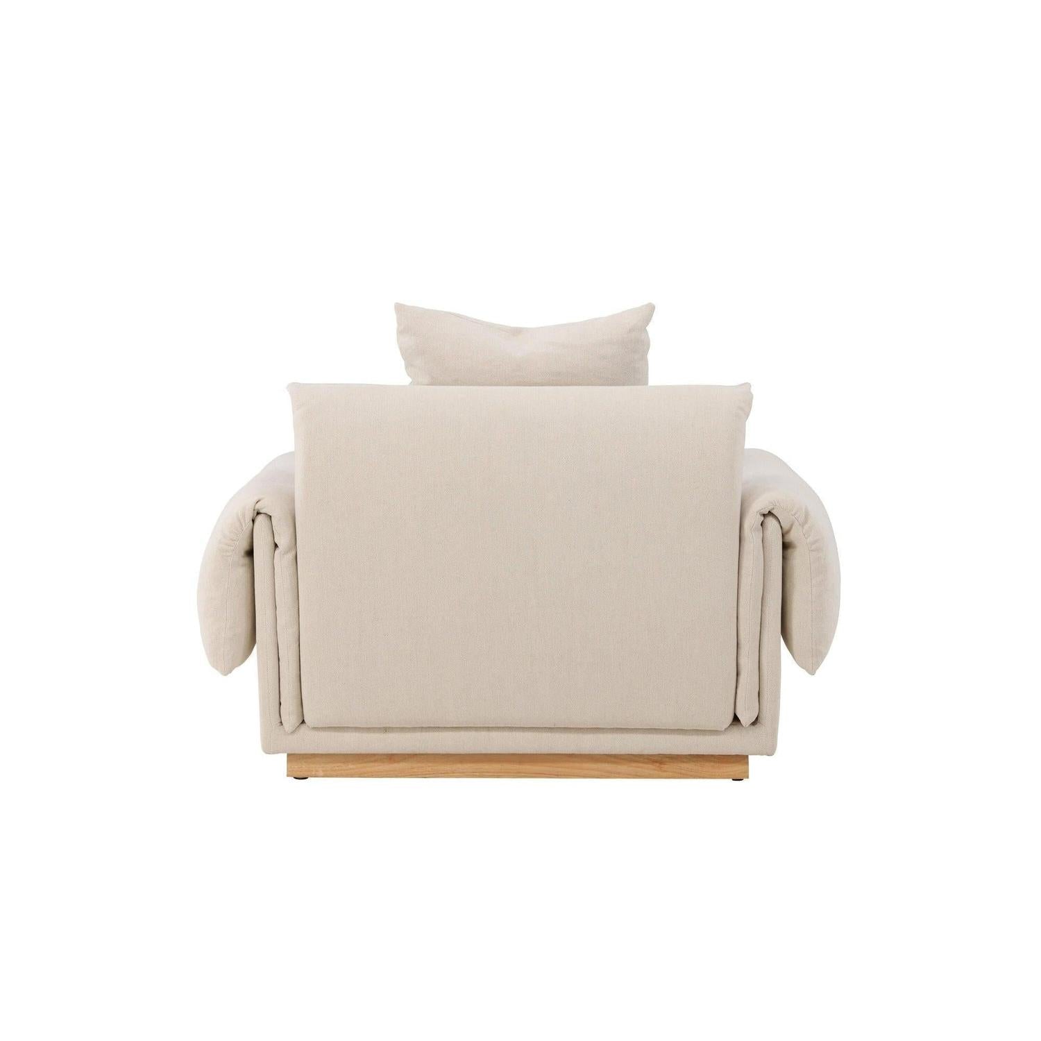 Sessel Mollösund aus Leinen - Beige-Sessel-Vind-le canapé