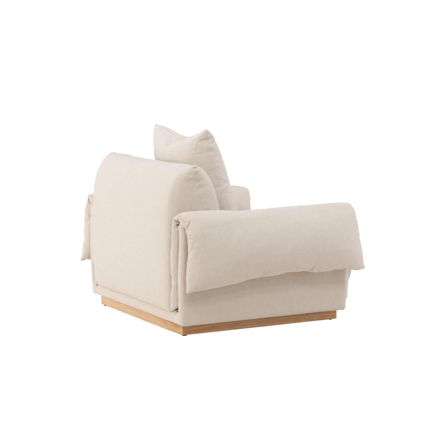 Sessel Mollösund aus Leinen - Beige-Sessel-Vind-le canapé