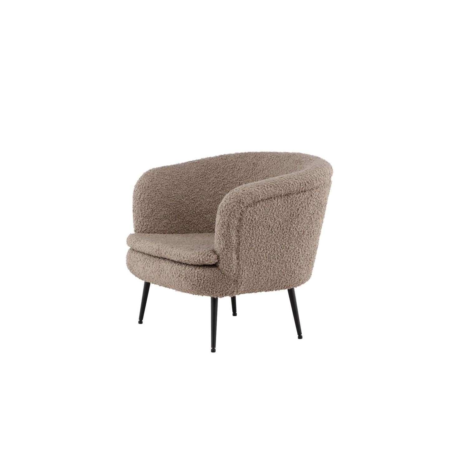 Sessel Nordkoster aus Teddy-Bouclé - Taupe-Sessel-Vind-le canapé