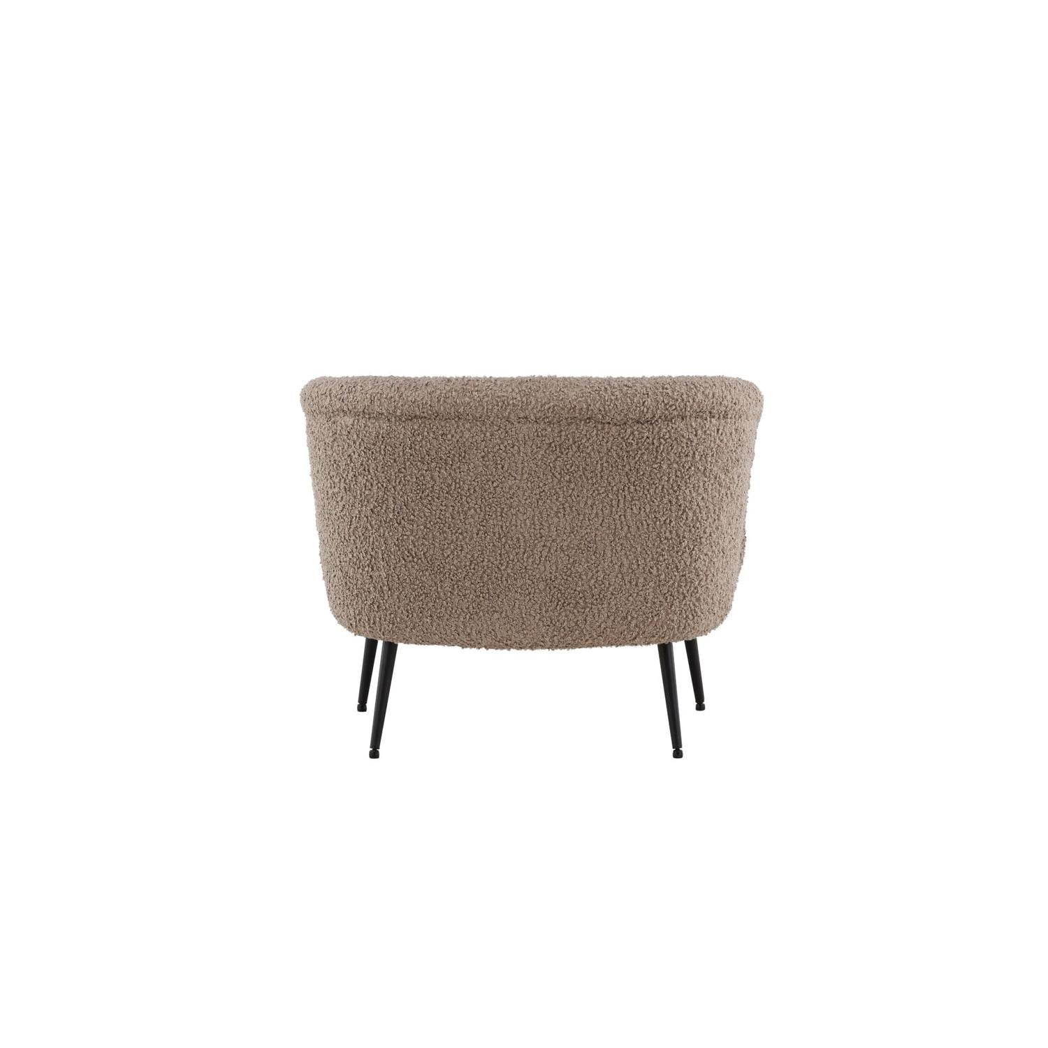 Sessel Nordkoster aus Teddy-Bouclé - Taupe-Sessel-Vind-le canapé