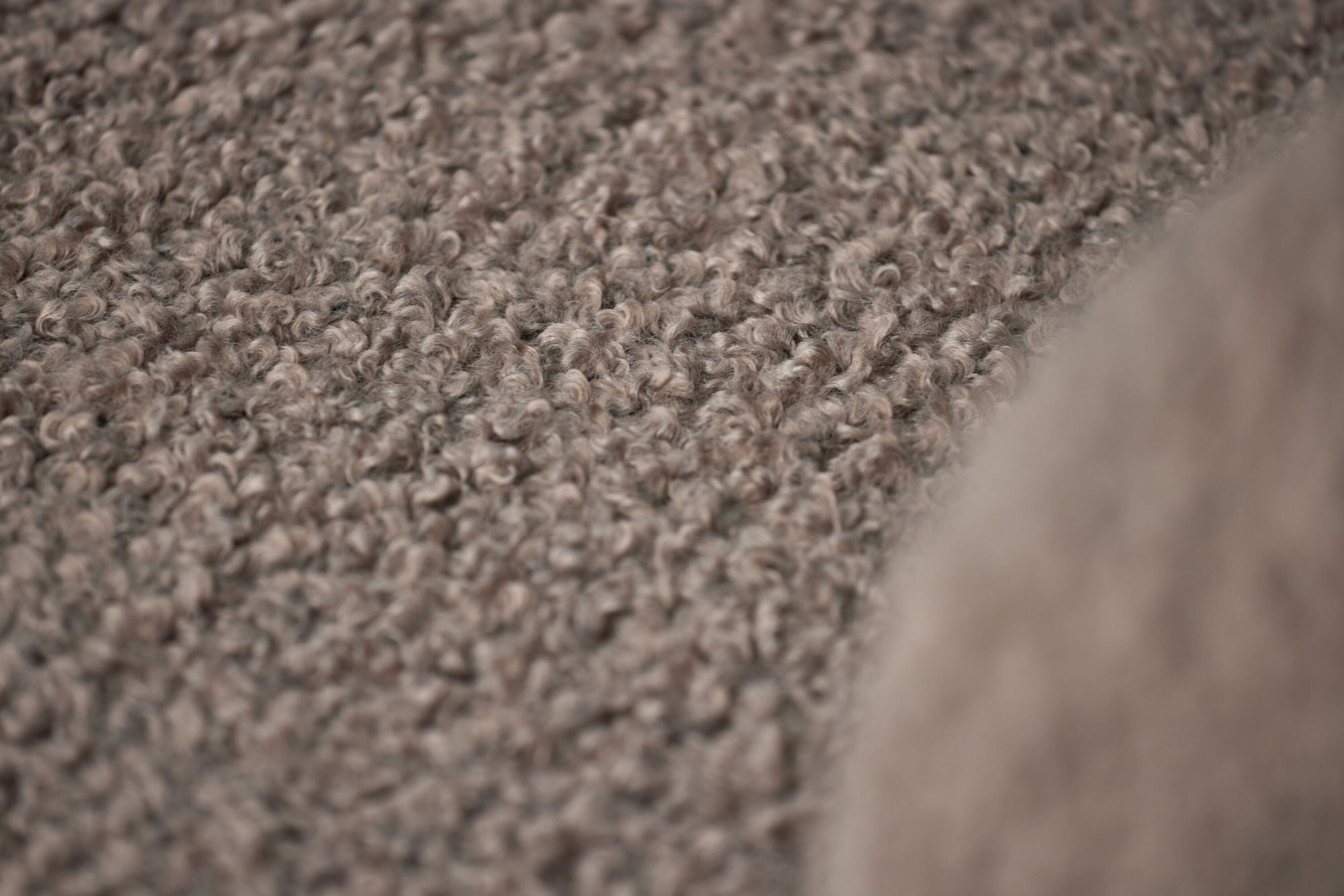 Sessel Nordkoster aus Teddy-Bouclé - Taupe-Sessel-Vind-le canapé