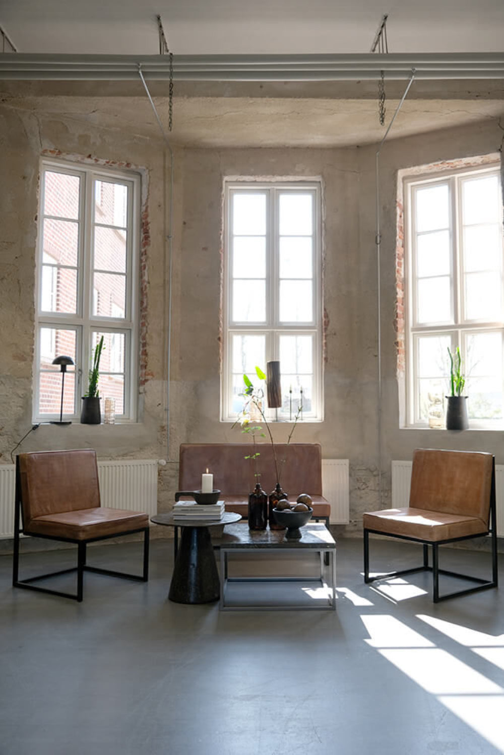 Sessel Perry aus Leder - Braun-Ledersessel-Trademark Living-le canapé