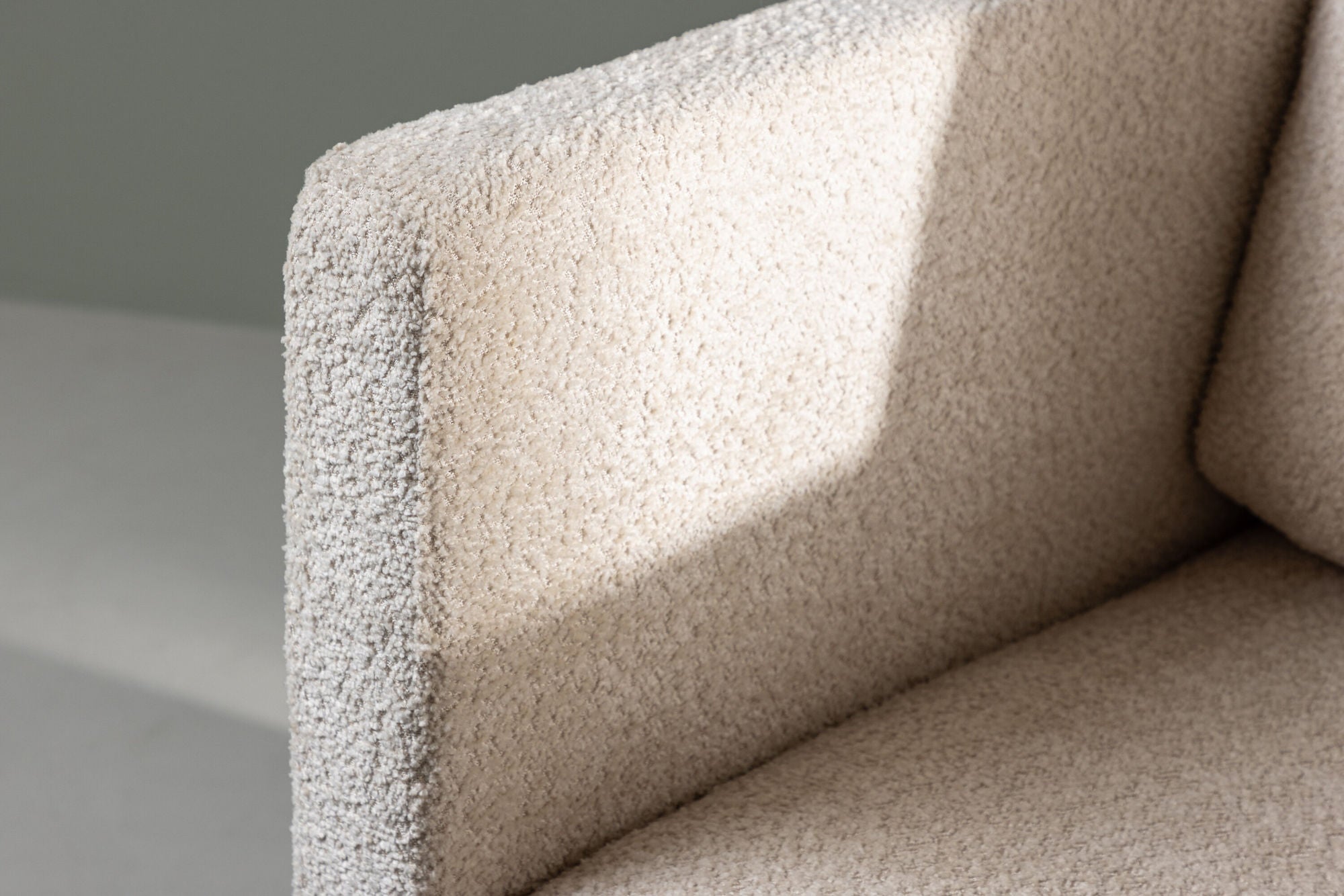 Sessel Ragusa aus Teddy Bouclé - Weiß-Sessel-Venture Home-le canapé