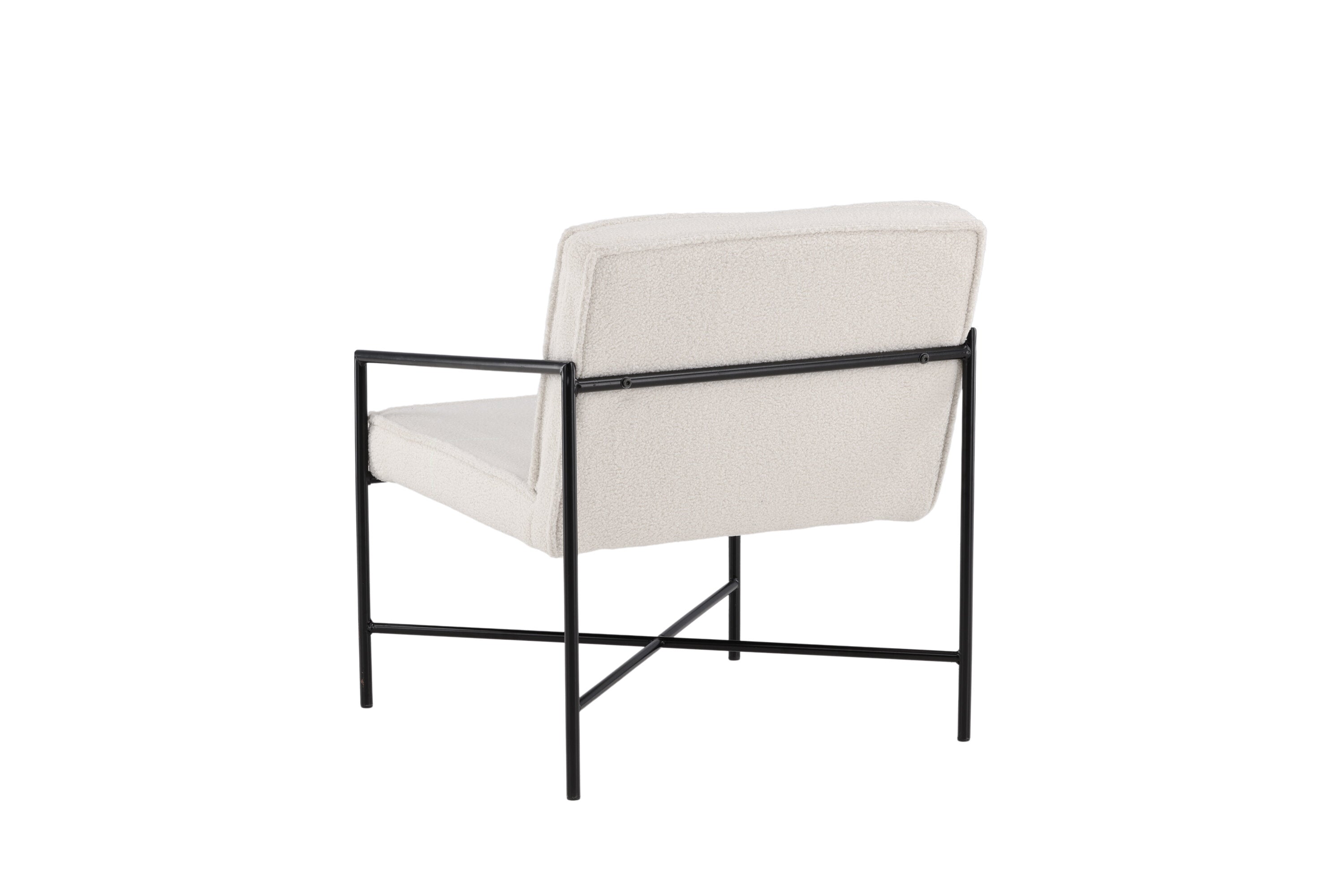 Sessel Rakel aus Stoff Teddy - Weiß-Sessel-Venture Home-le canapé