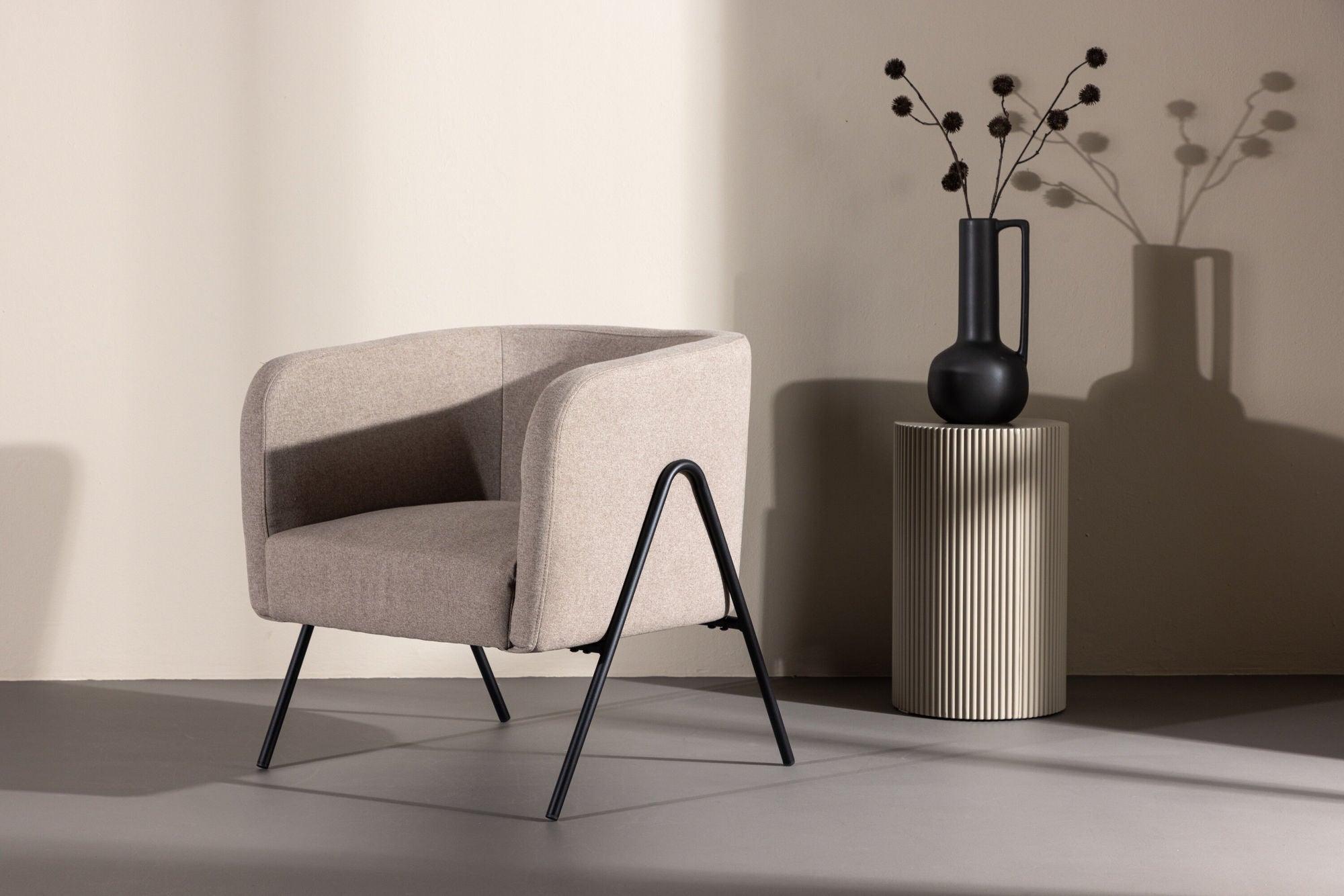 Sessel Rika - Beige-Sessel-Venture Home-le canapé
