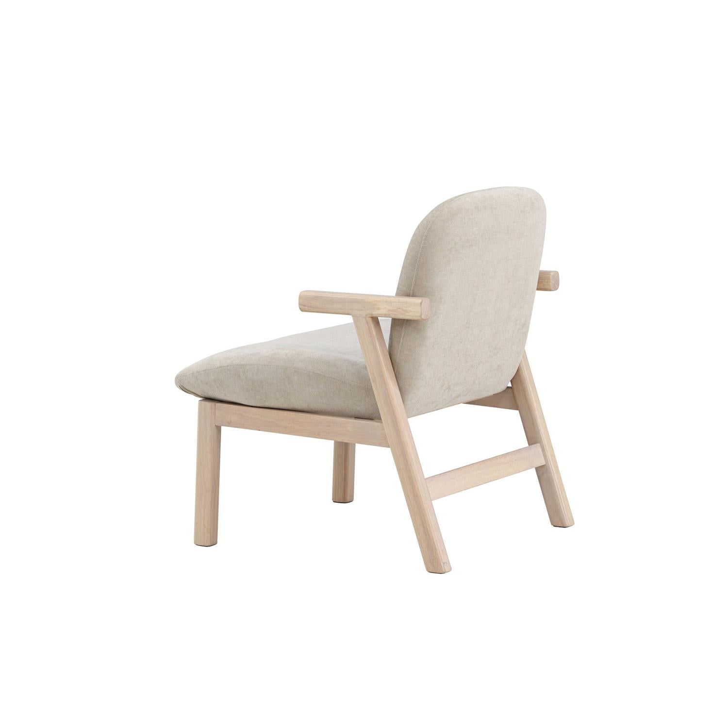 Sessel Rile aus Gummibaumholz - Beige-Sessel-Venture Home-le canapé