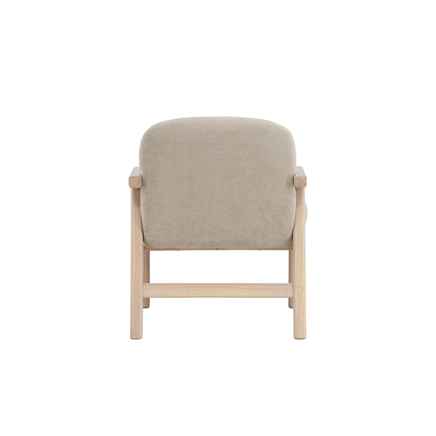 Sessel Rile aus Gummibaumholz - Beige-Sessel-Venture Home-le canapé