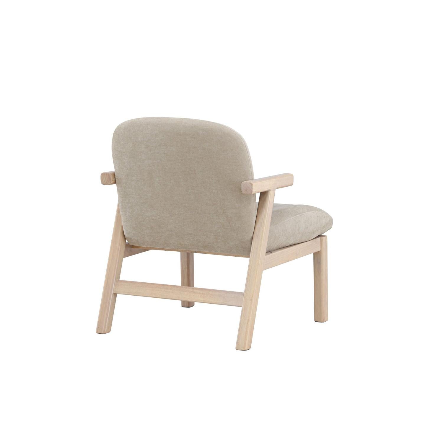 Sessel Rile aus Gummibaumholz - Beige-Sessel-Venture Home-le canapé
