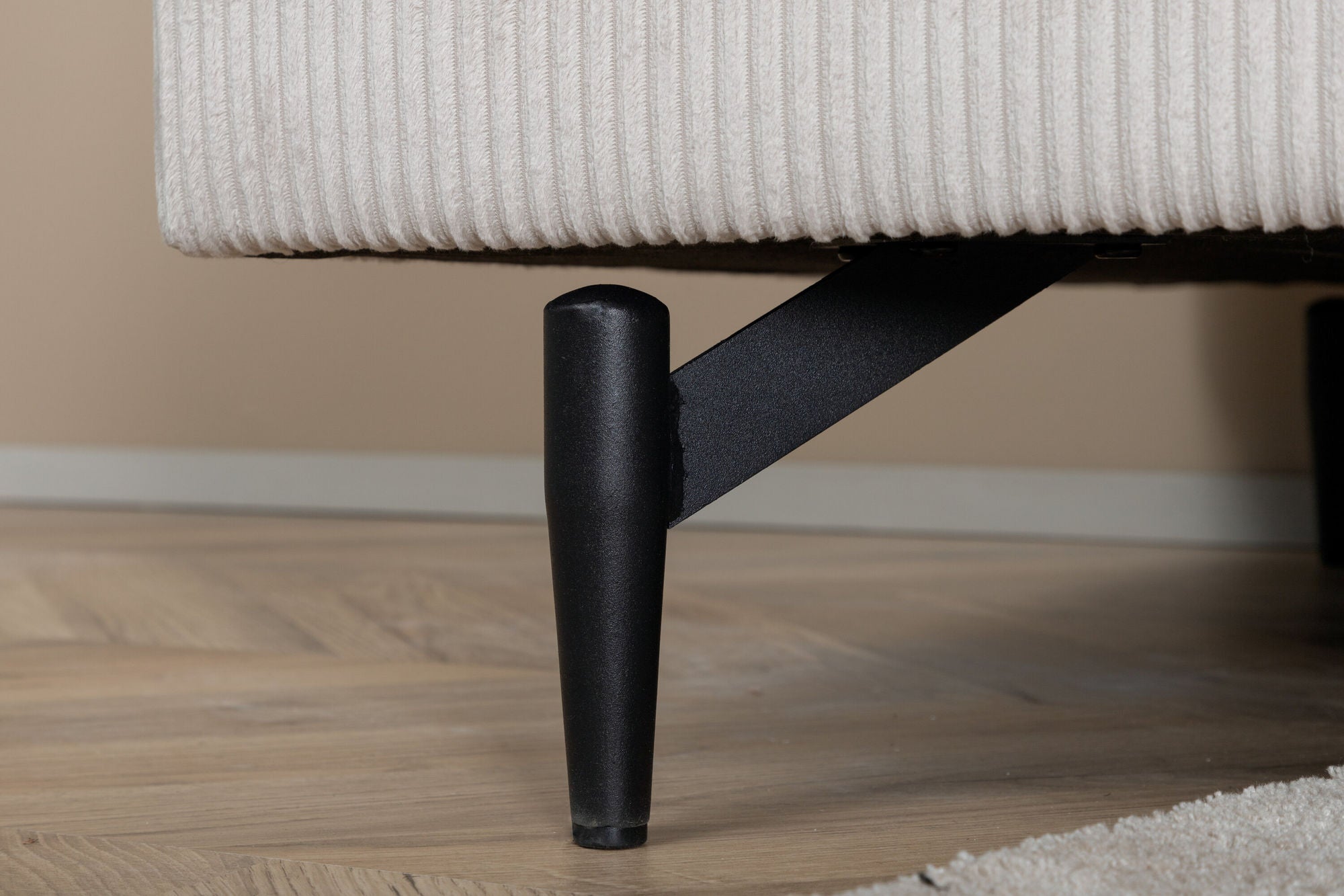 Sessel Sofia aus Kord - Beige-Sessel-Venture Home-le canapé