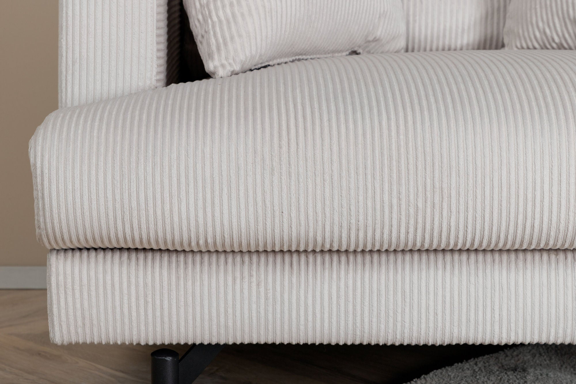 Sessel Sofia aus Kord - Beige-Sessel-Venture Home-le canapé