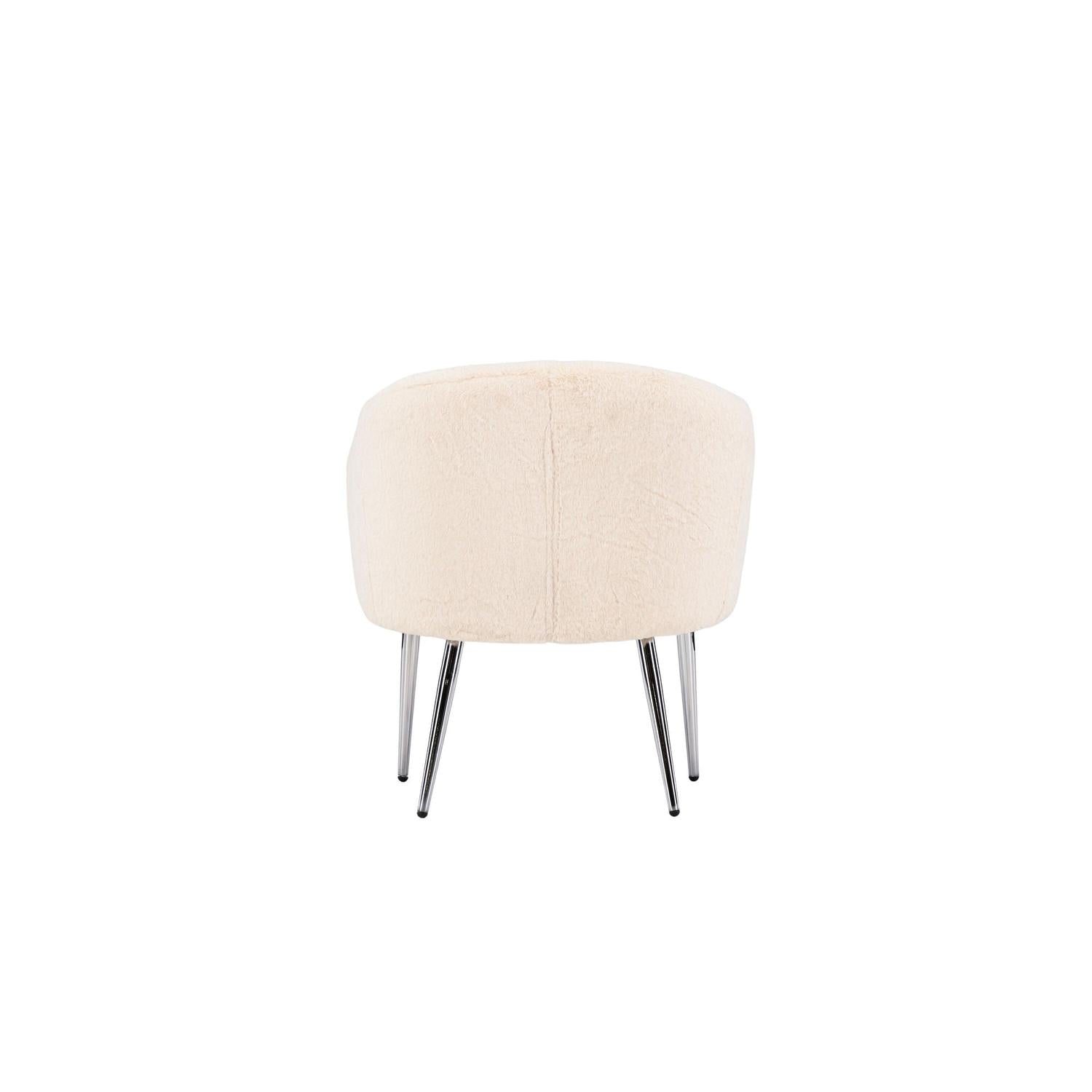 Sessel Wanda aus Teddy Bouclé - Beige-Sessel-Venture Home-le canapé