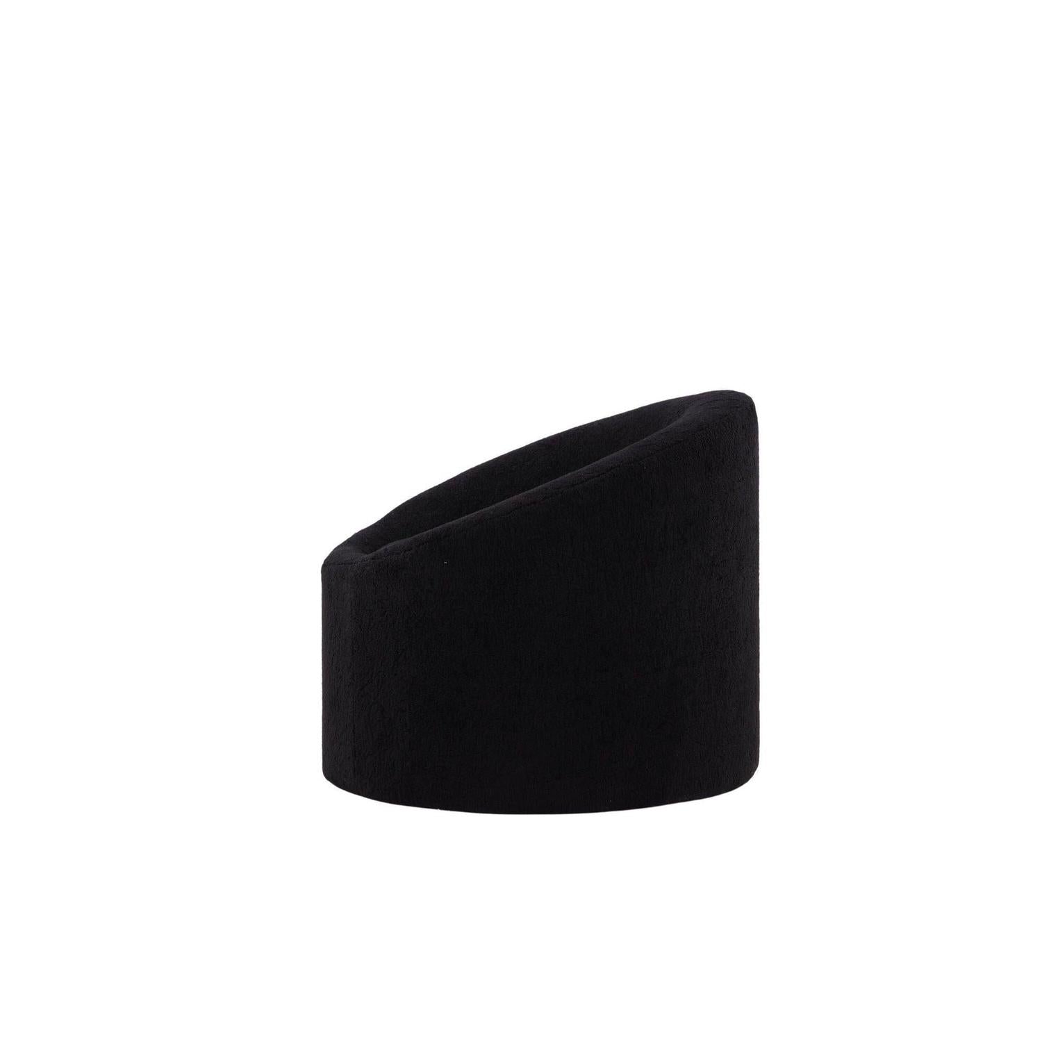 Sessel Warren aus Fleece - Schwarz-Sessel-Venture Home-le canapé