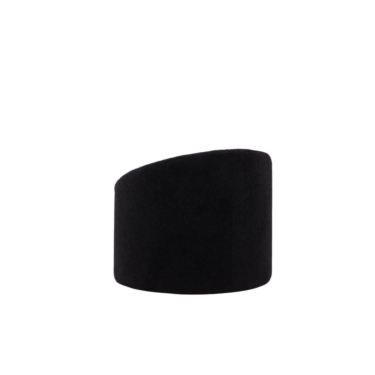 Sessel Warren aus Fleece - Schwarz-Sessel-Venture Home-le canapé