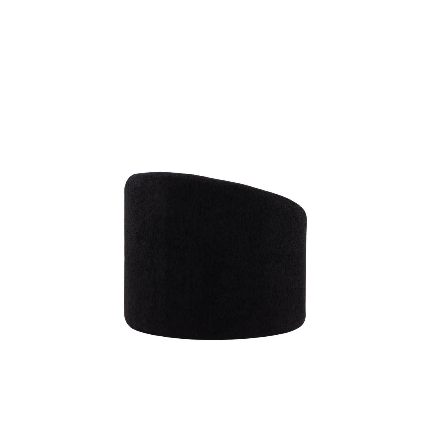 Sessel Warren aus Fleece - Schwarz-Sessel-Venture Home-le canapé