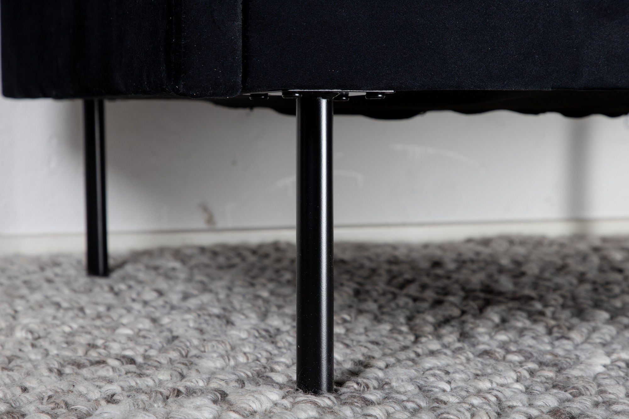 Sessel Zoom aus Samt - Schwarz-Sessel-Venture Home-le canapé