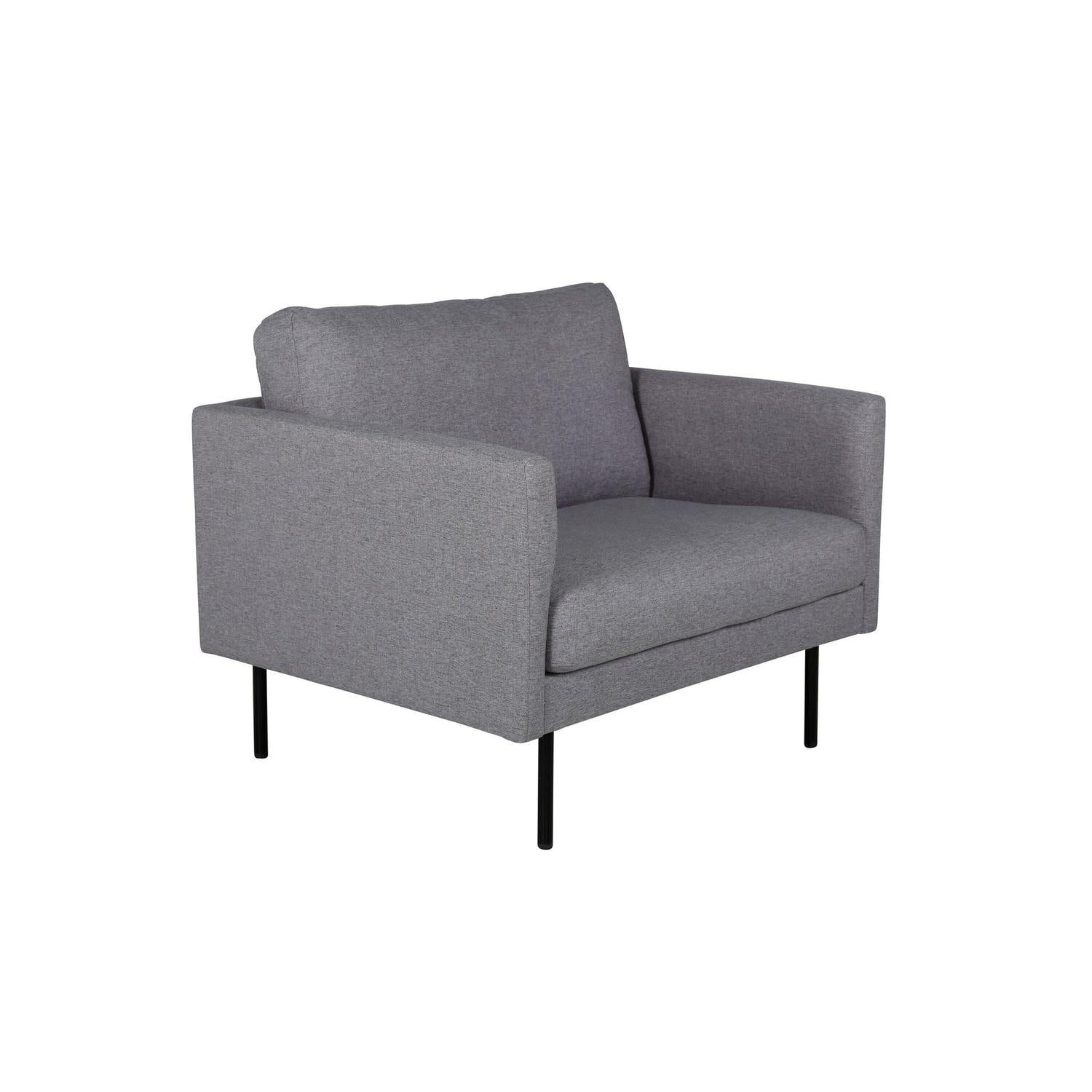 Sessel Zoom aus Stoff - Grau-Sessel-Venture Home-le canapé