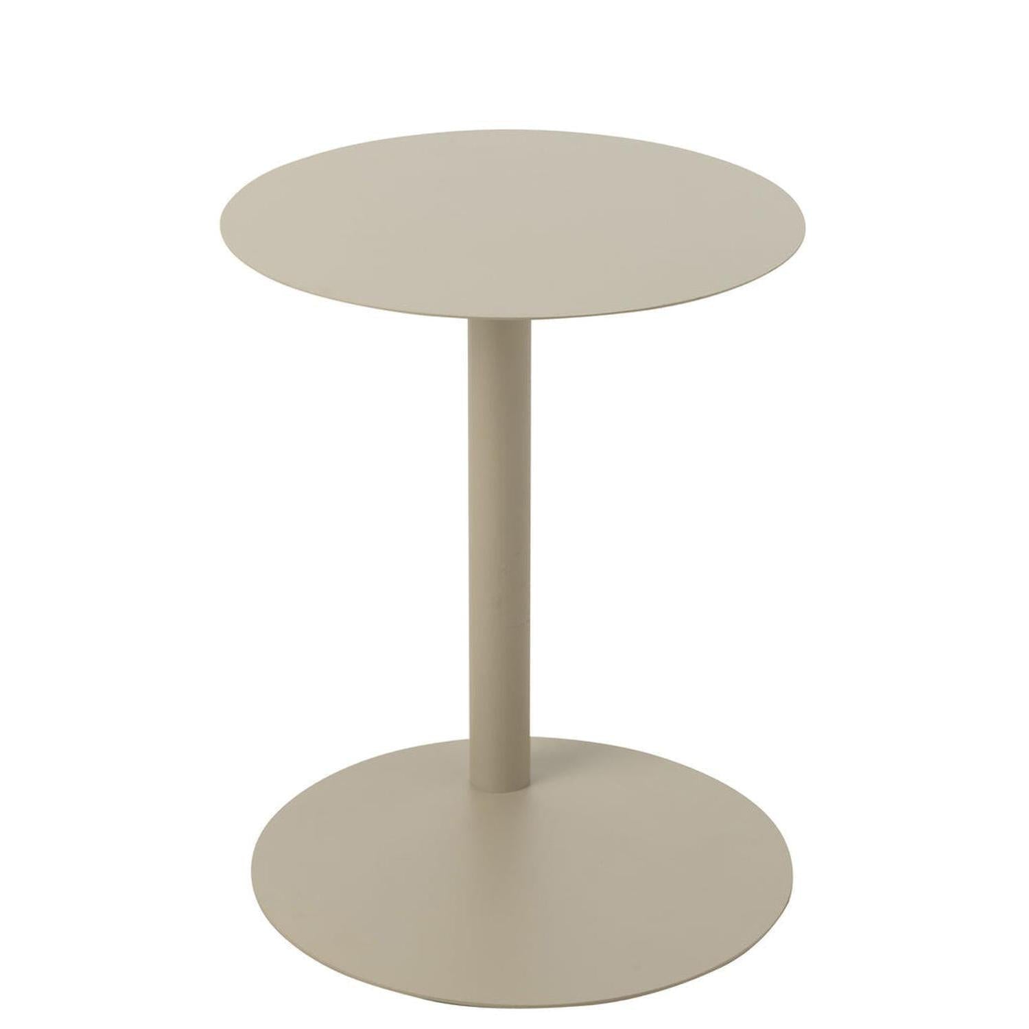 Beistelltisch rund aus Metall - Beige-Beistelltisch-le canapé