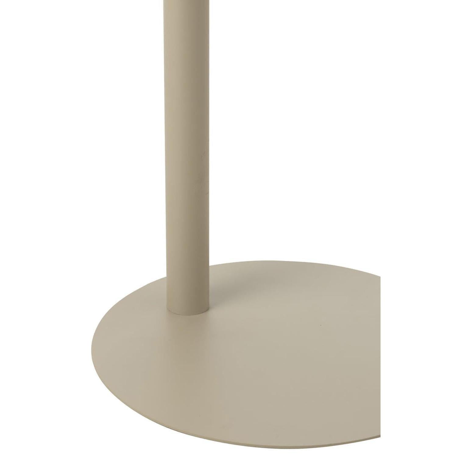 Beistelltisch rund aus Metall - Beige-Beistelltisch-le canapé