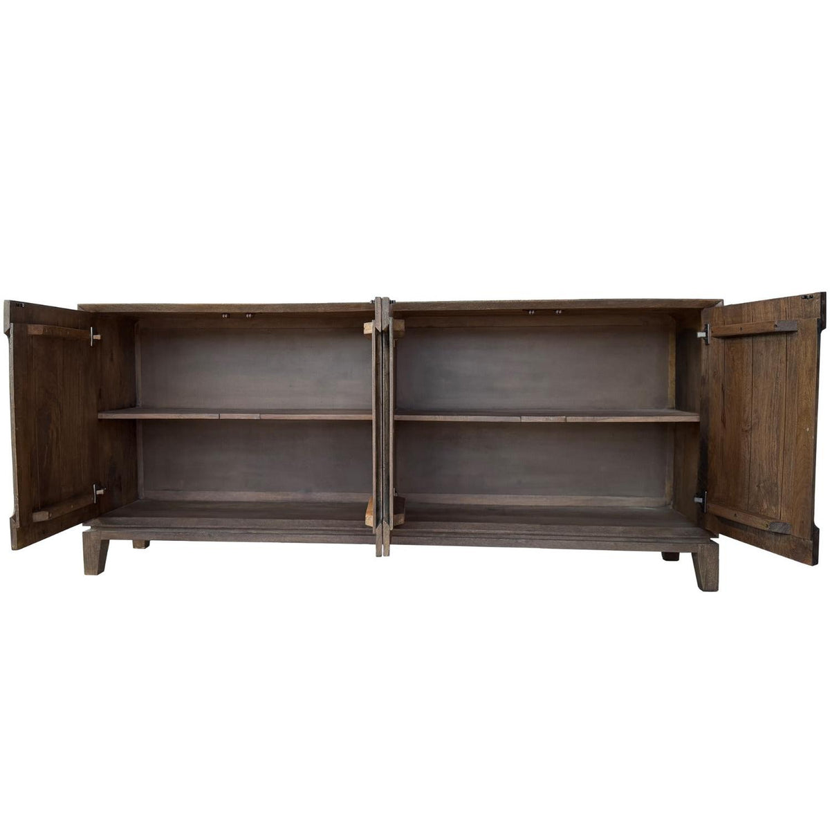 Sideboard Cortez aus Mangoholz 190cm - Dunkelbraun-Sideboards-Livingfurn-le canapé