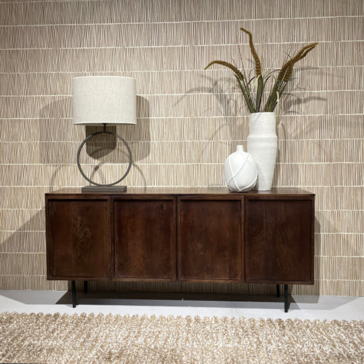 Sideboard Elan aus Mangoholz 180cm - Braun-Sideboards-Livingfurn-le canapé