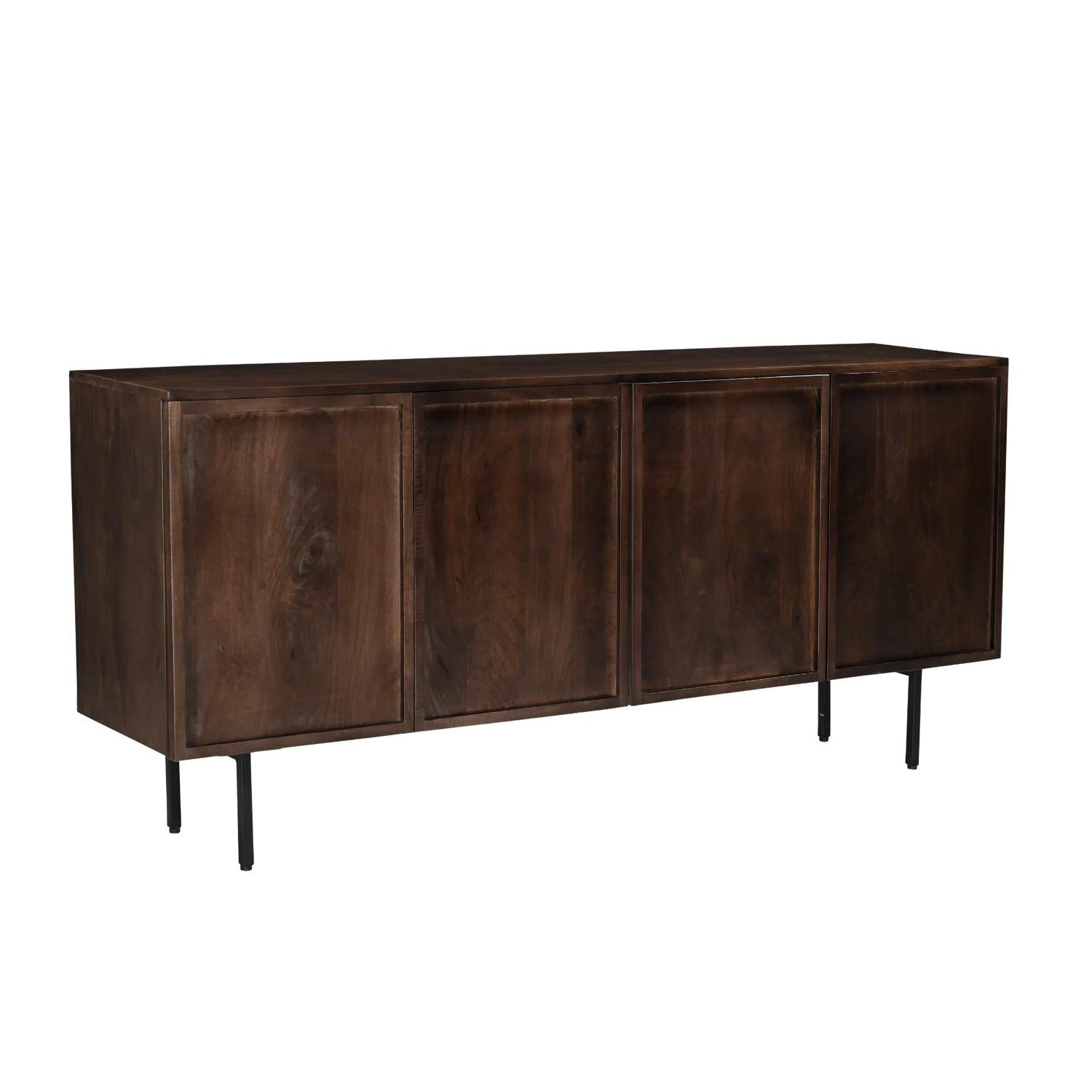 Sideboard Elan aus Mangoholz 180cm - Braun-Sideboards-Livingfurn-le canapé