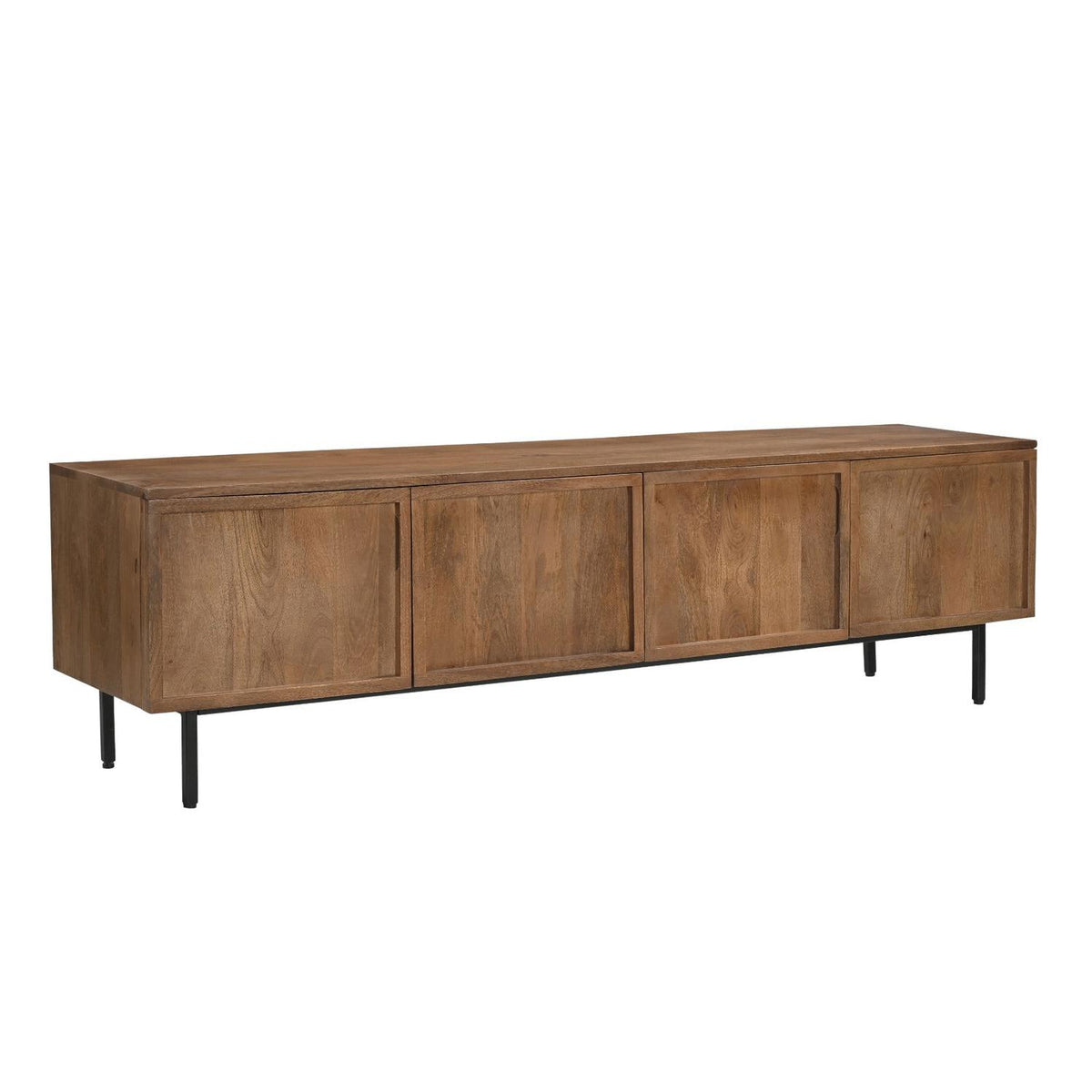 Sideboard Elan aus Mangoholz 180cm - Dunkelbraun-Sideboards-Livingfurn-le canapé