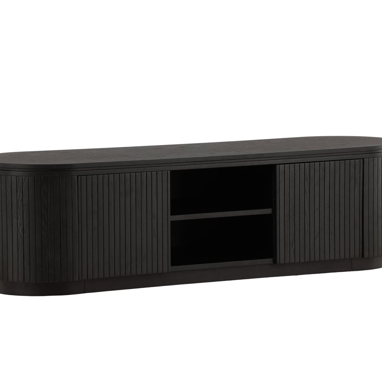 Sideboard Fjällbacka 160x45cm - Schwarz-Sideboards-Vind-le canapé