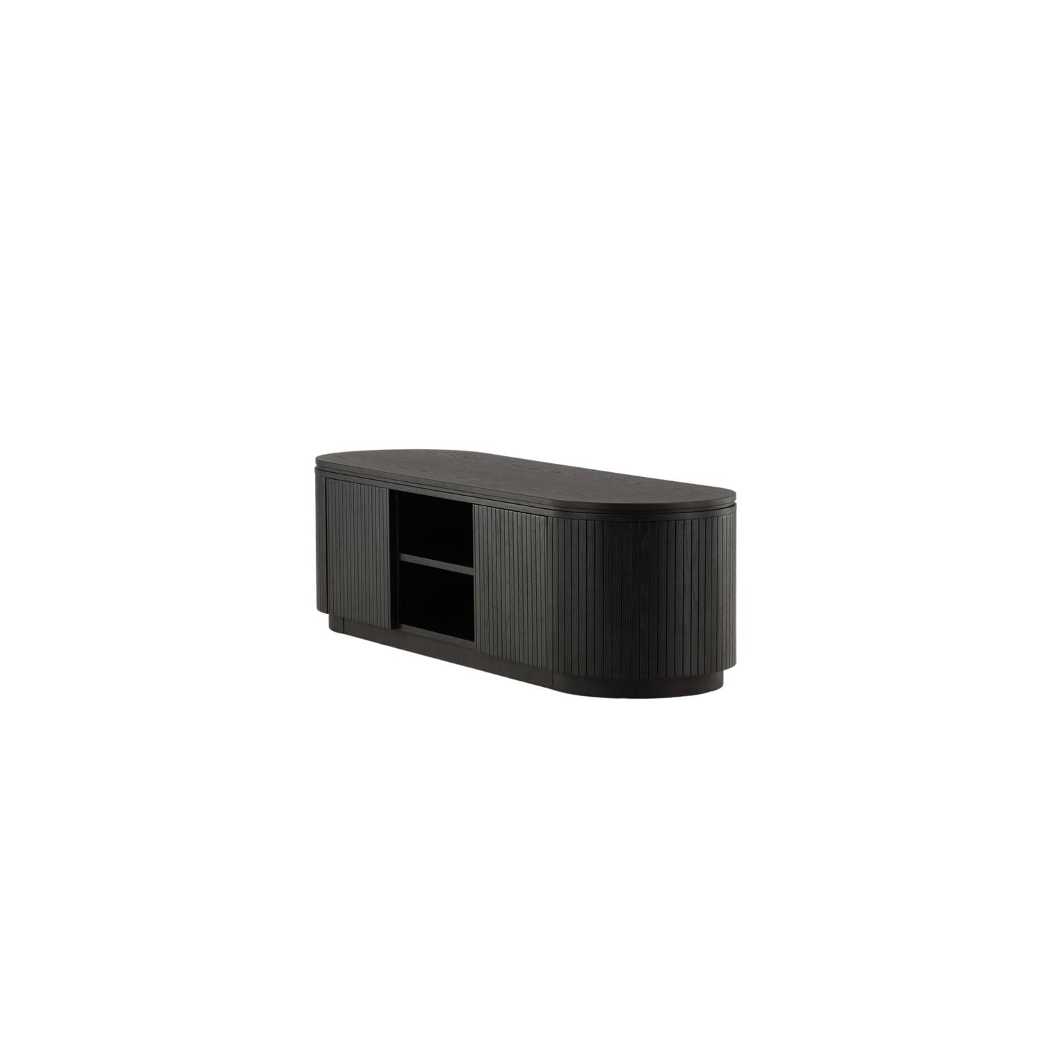Sideboard Fjällbacka 160x45cm - Schwarz-Sideboards-Vind-le canapé