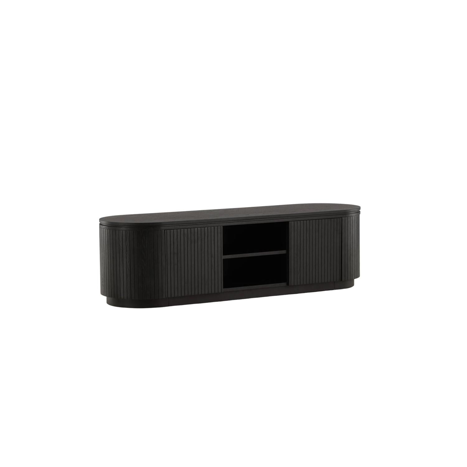 Sideboard Fjällbacka 160x45cm - Schwarz-Sideboards-Vind-le canapé
