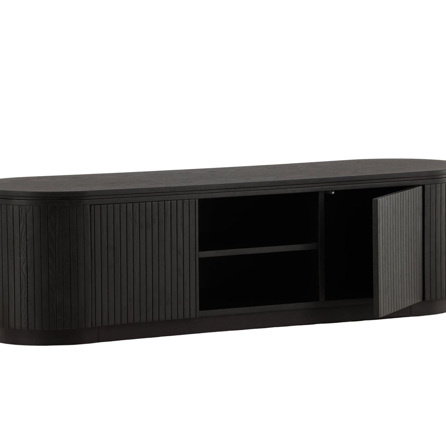 Sideboard Fjällbacka 160x45cm - Schwarz-Sideboards-Vind-le canapé