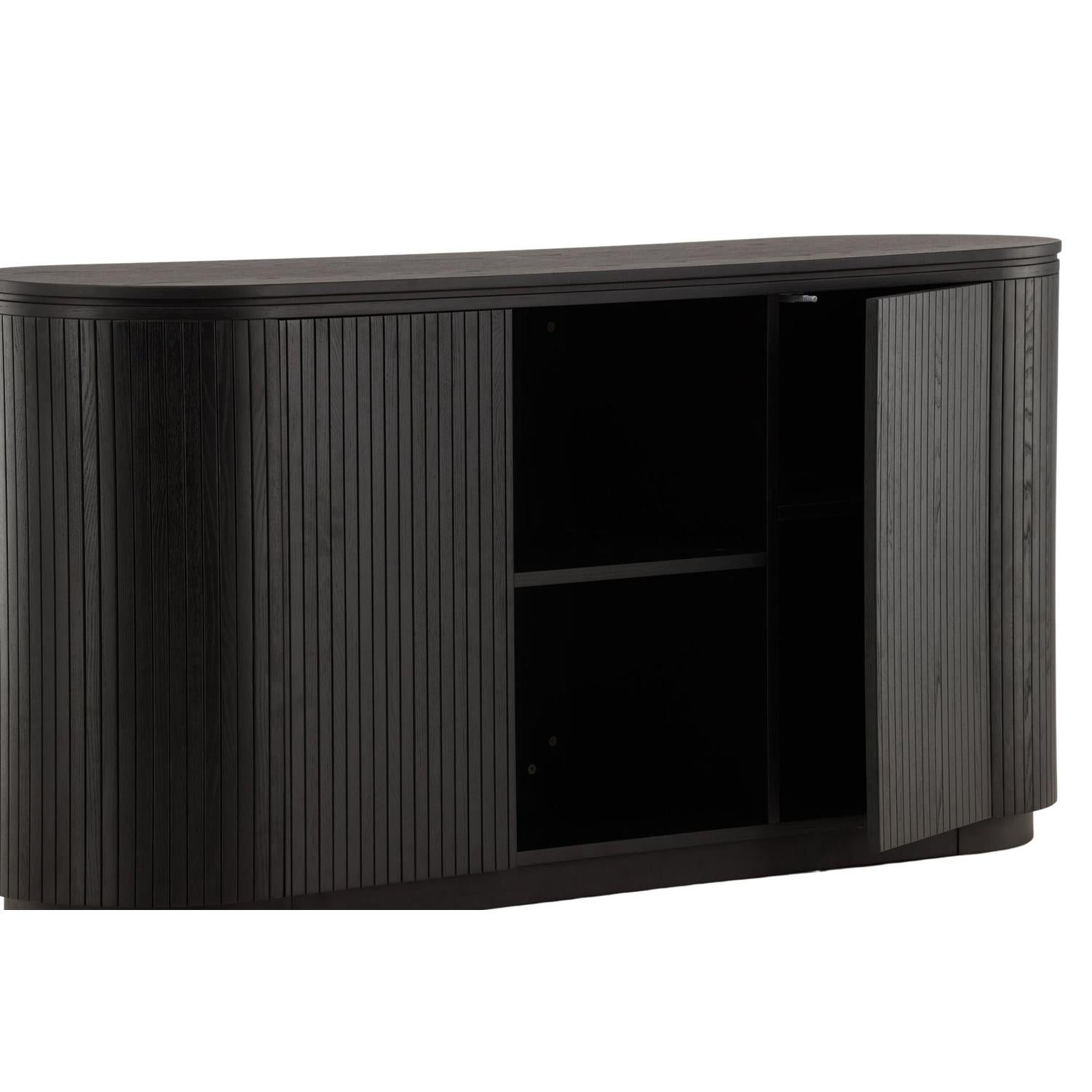 Sideboard Fjällbacka 160x80cm - Schwarz-Sideboards-Vind-le canapé