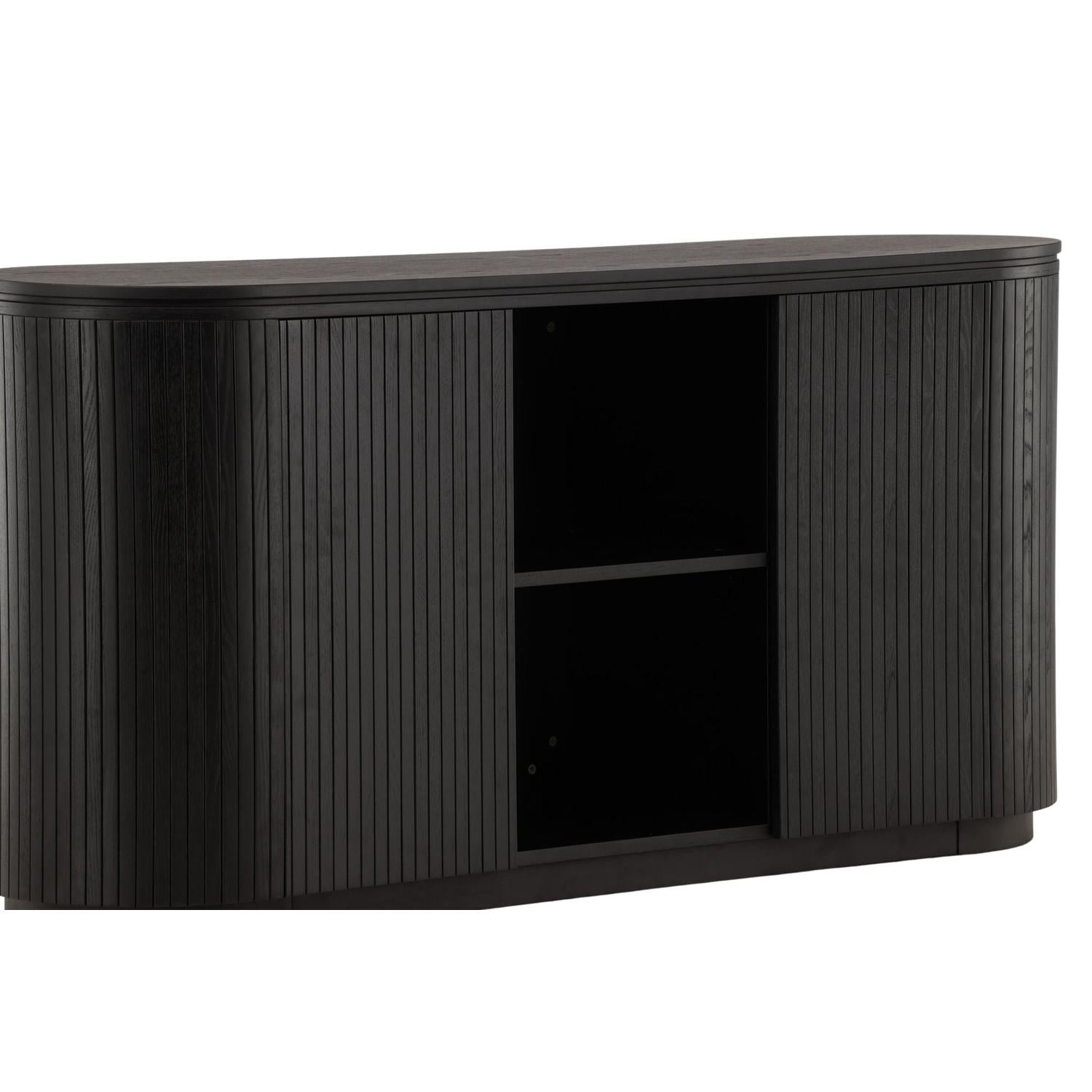Sideboard Fjällbacka 160x80cm - Schwarz-Sideboards-Vind-le canapé
