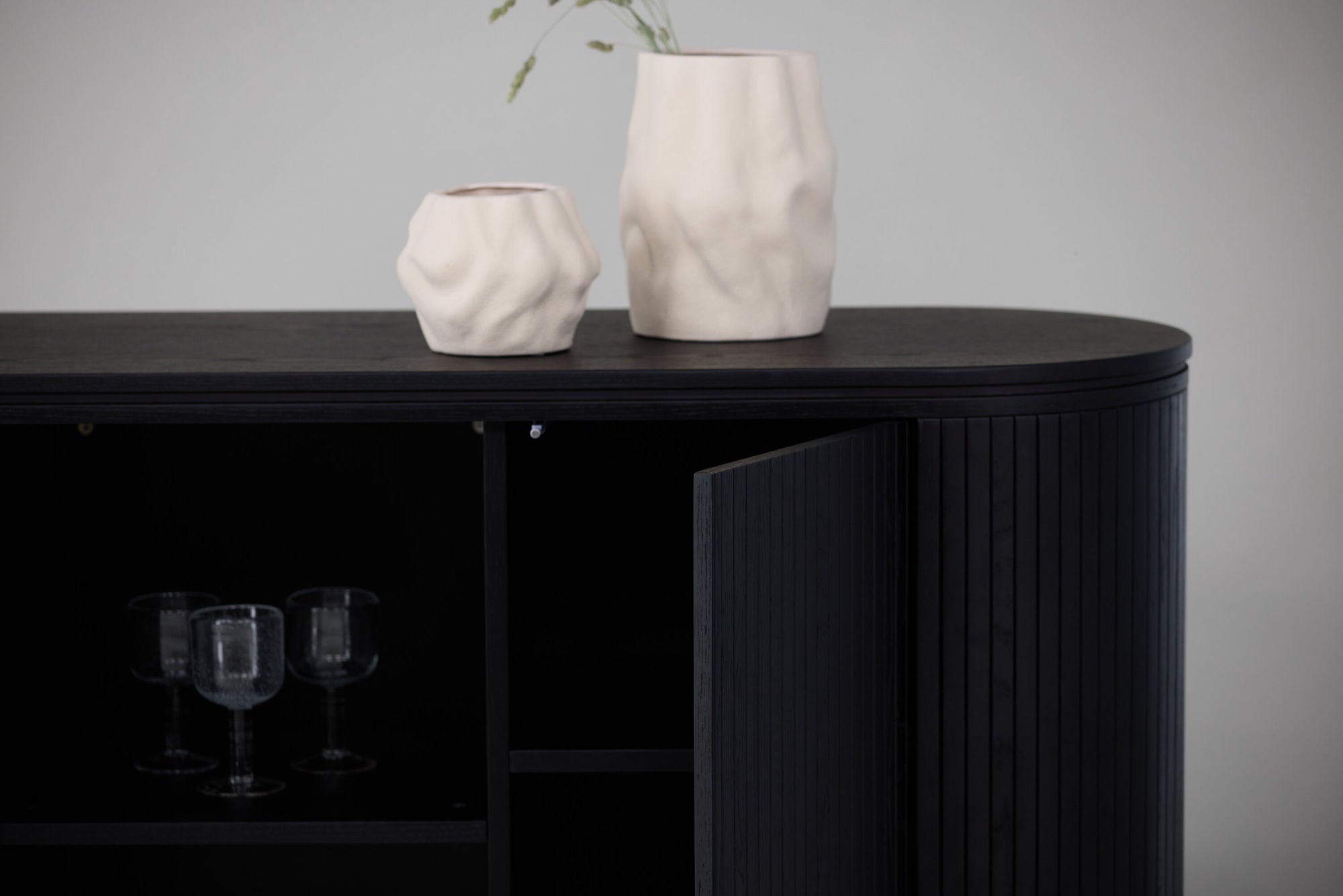 Sideboard Fjällbacka 160x80cm - Schwarz-Sideboards-Vind-le canapé