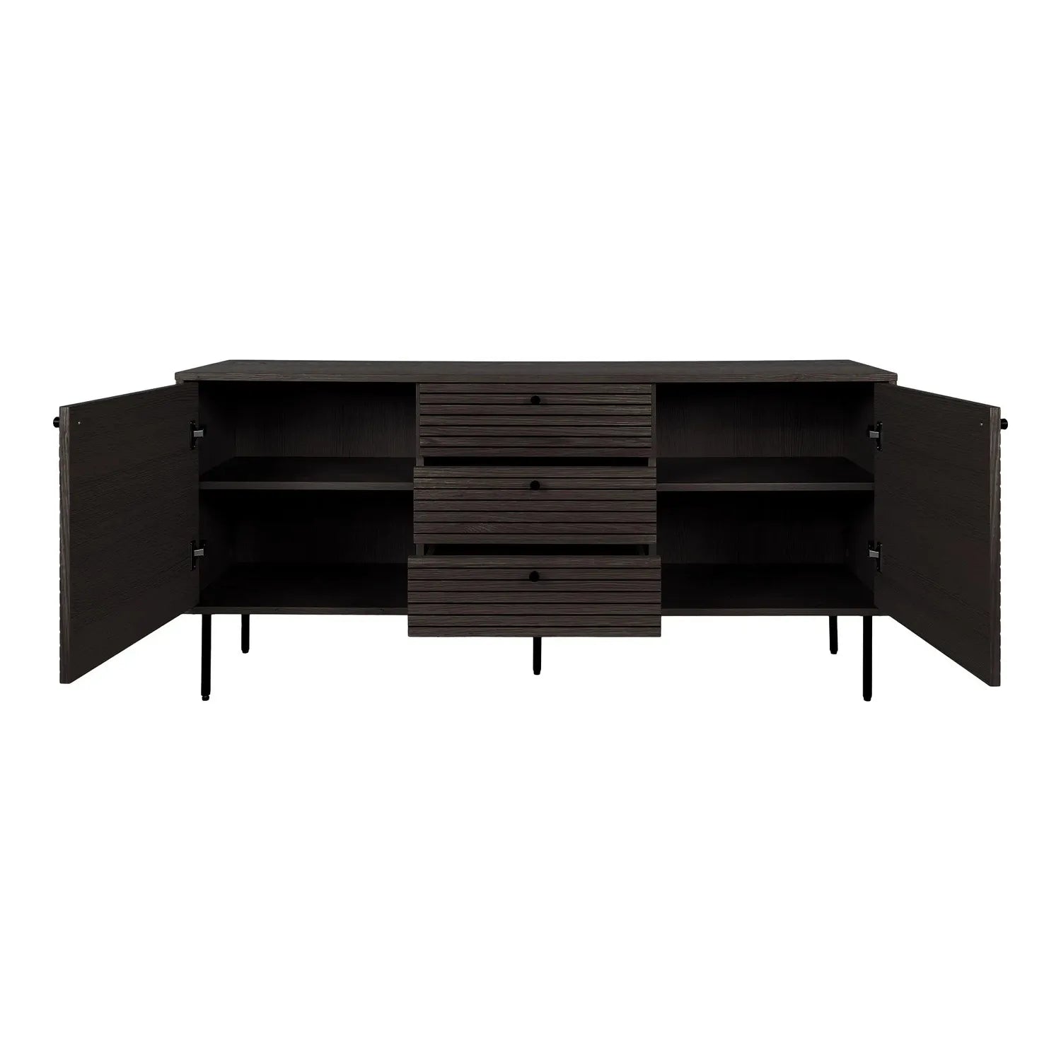 Sideboard Kyoto 150cm - Dunkelbraun-Sideboards-House Nordic-le canapé