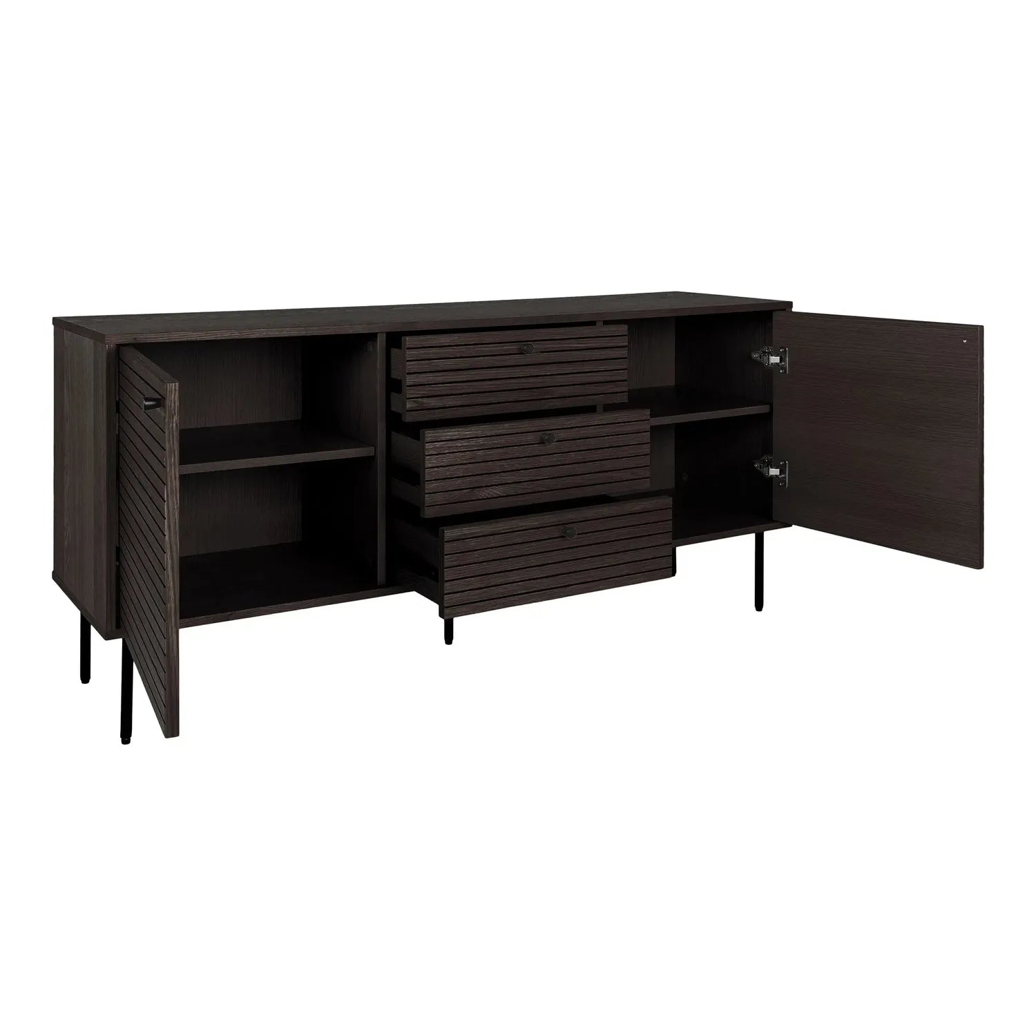 Sideboard Kyoto 150cm - Dunkelbraun-Sideboards-House Nordic-le canapé
