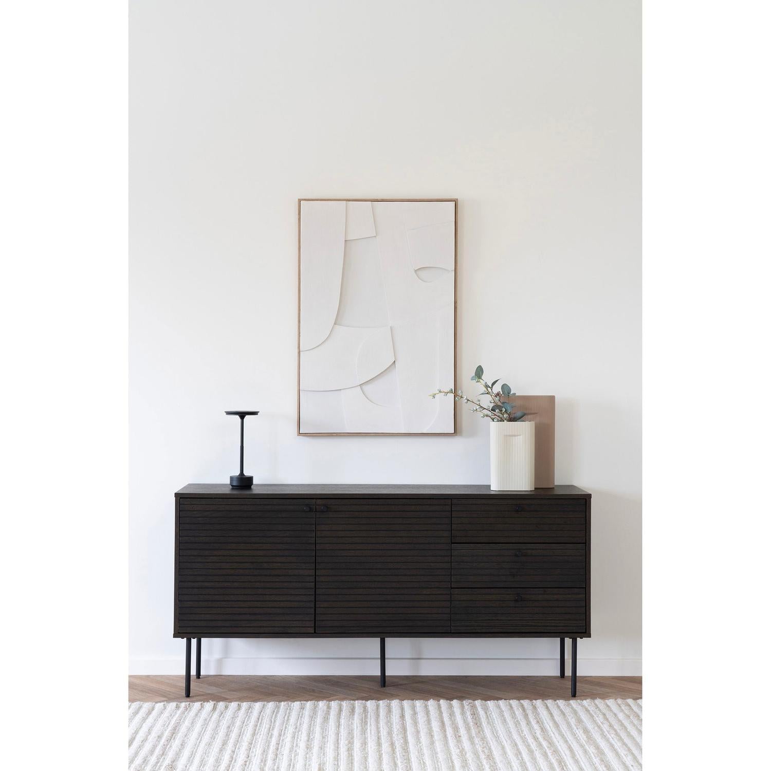 Sideboard Kyoto 150cm mit Schubladen rechts - Smoked (Dunkelbraun)-Sideboards-House Nordic-le canapé