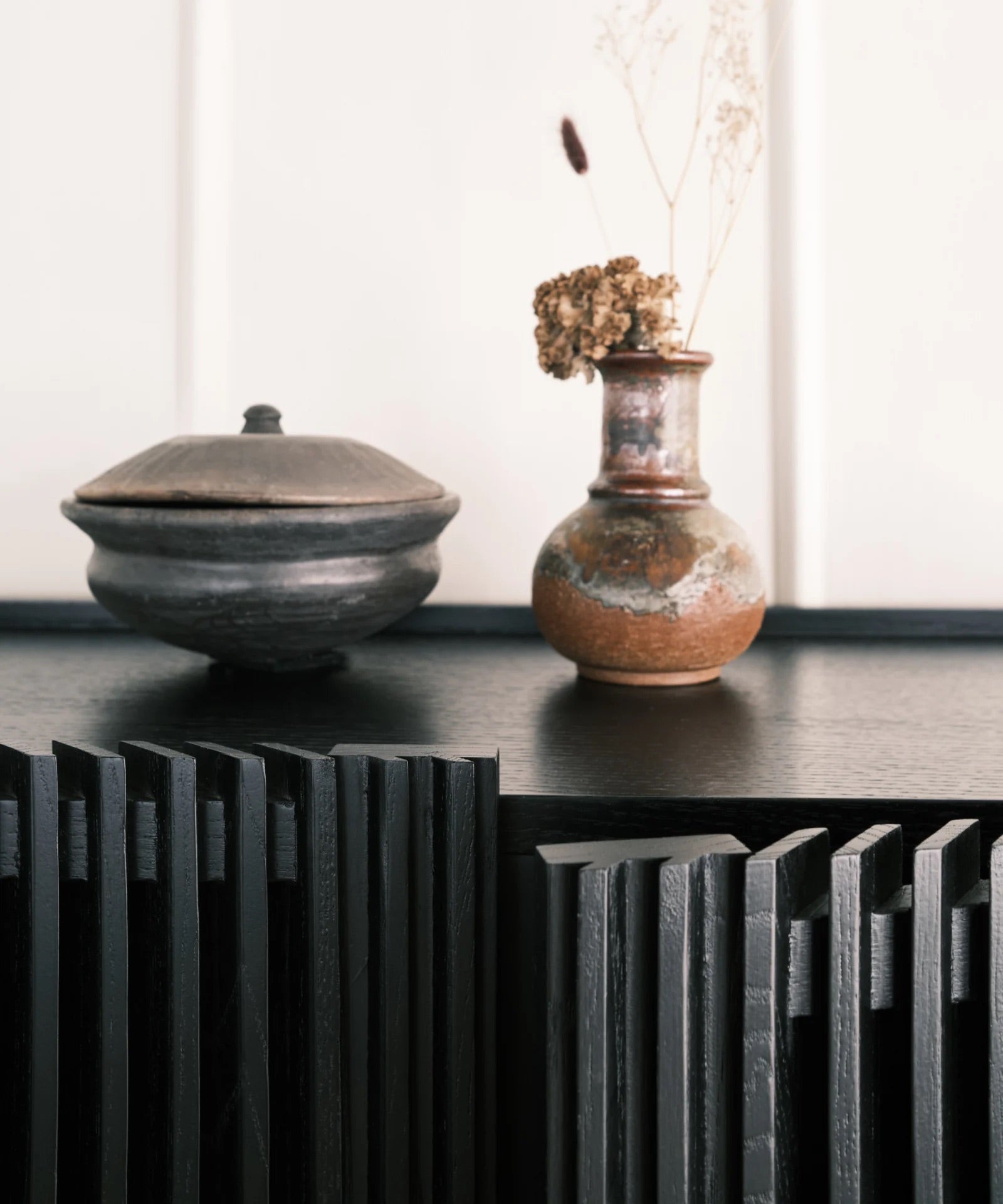 Sideboard Louvre 155cm - Schwarz-Njordec-le canapé