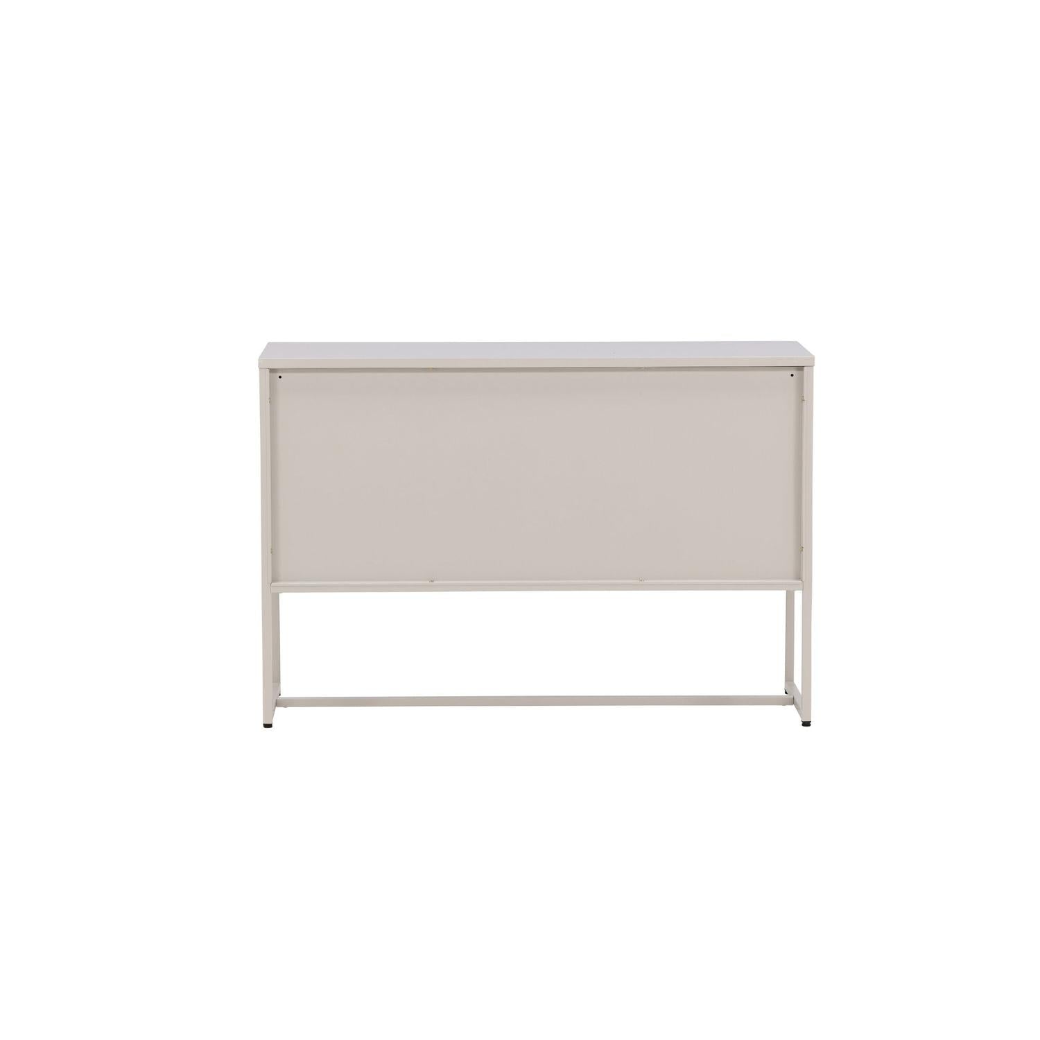 Sideboard Malla aus Metall 120cm - Beige-Sideboards-Venture Home-le canapé