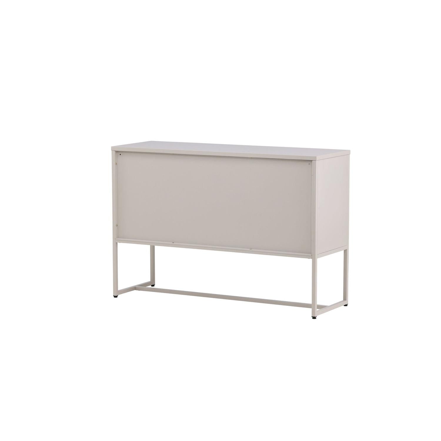 Sideboard Malla aus Metall 120cm - Beige-Sideboards-Venture Home-le canapé