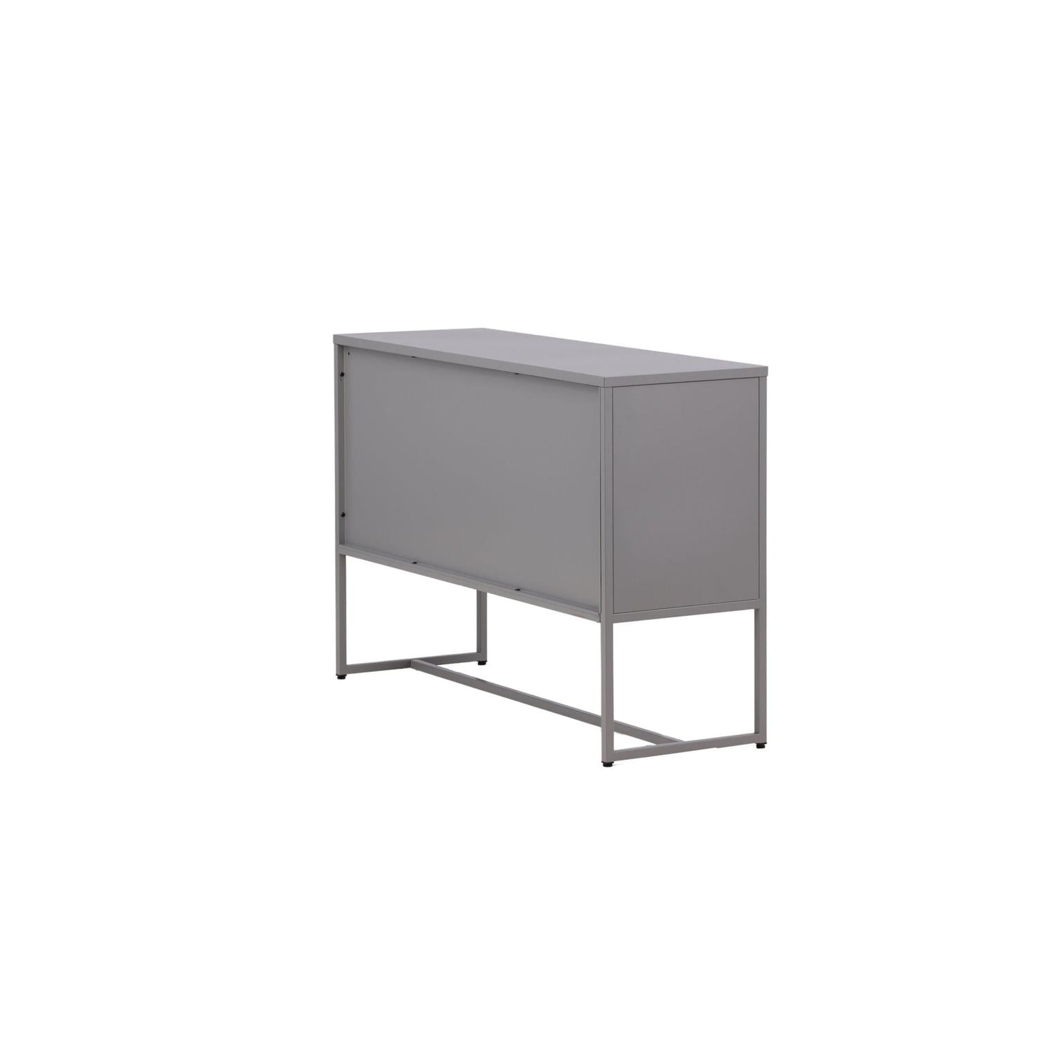 Sideboard Malla aus Metall 120cm - Hellgrau-Sideboards-Venture Home-le canapé