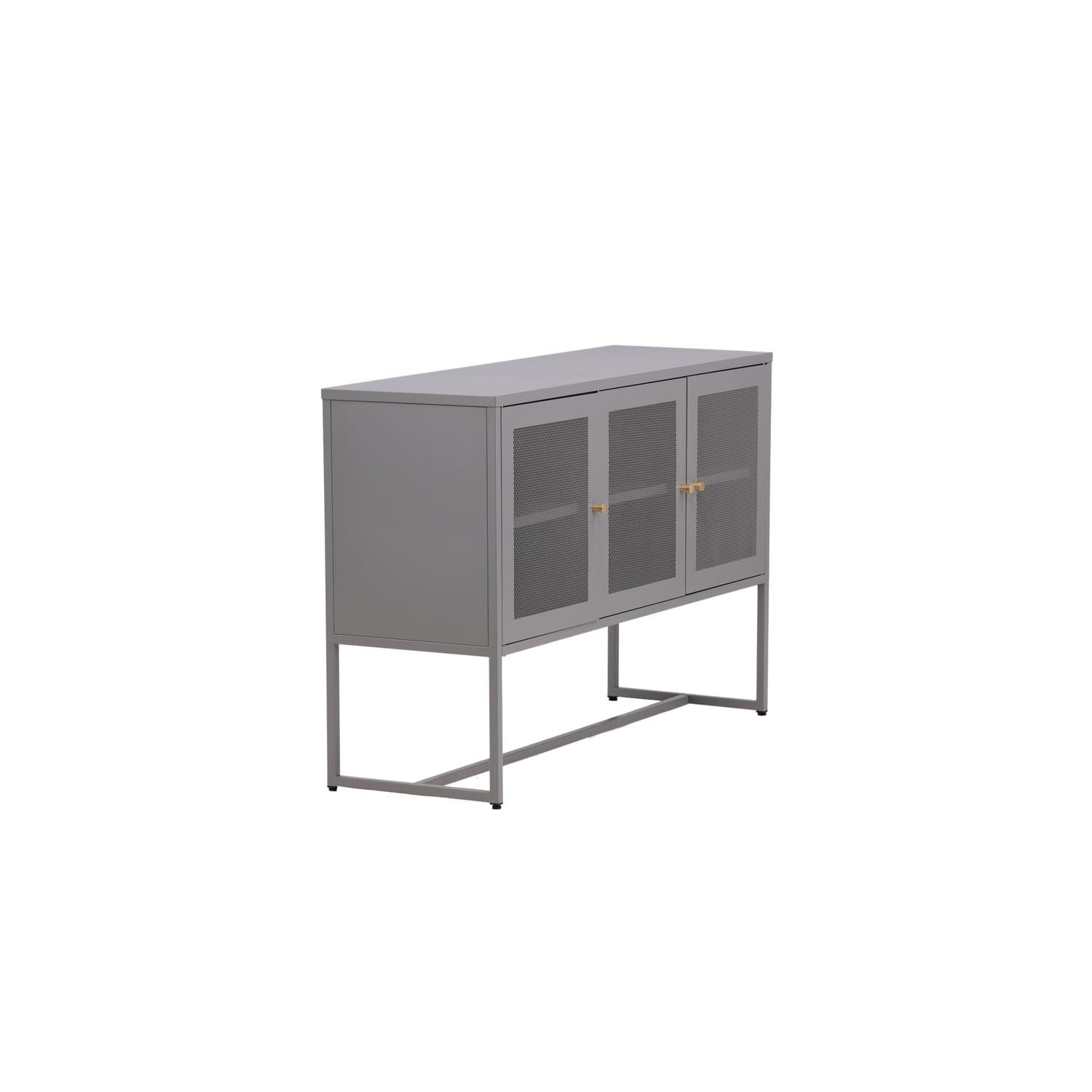 Sideboard Malla aus Metall 120cm - Hellgrau-Sideboards-Venture Home-le canapé