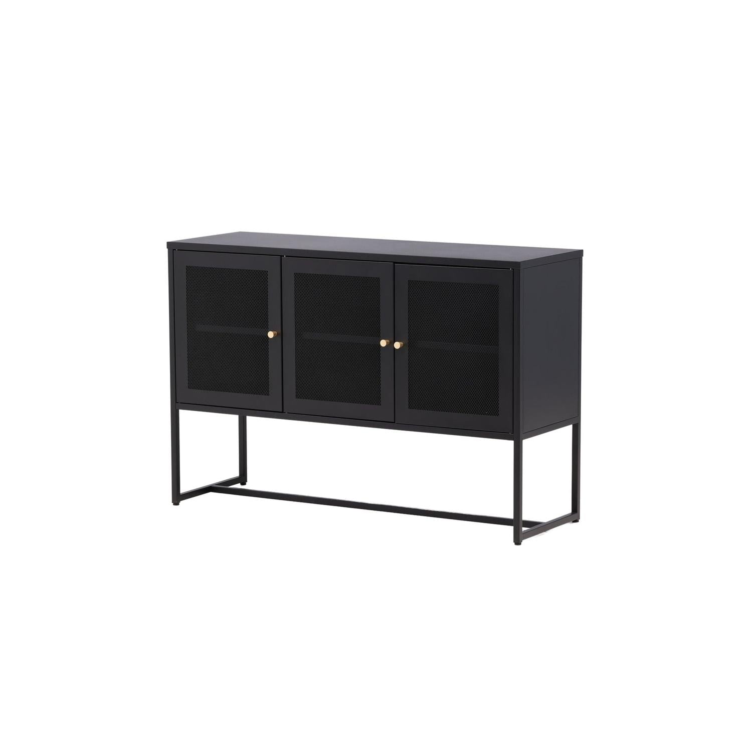Sideboard Malla aus Metall 120cm - Schwarz-Sideboards-Venture Home-le canapé