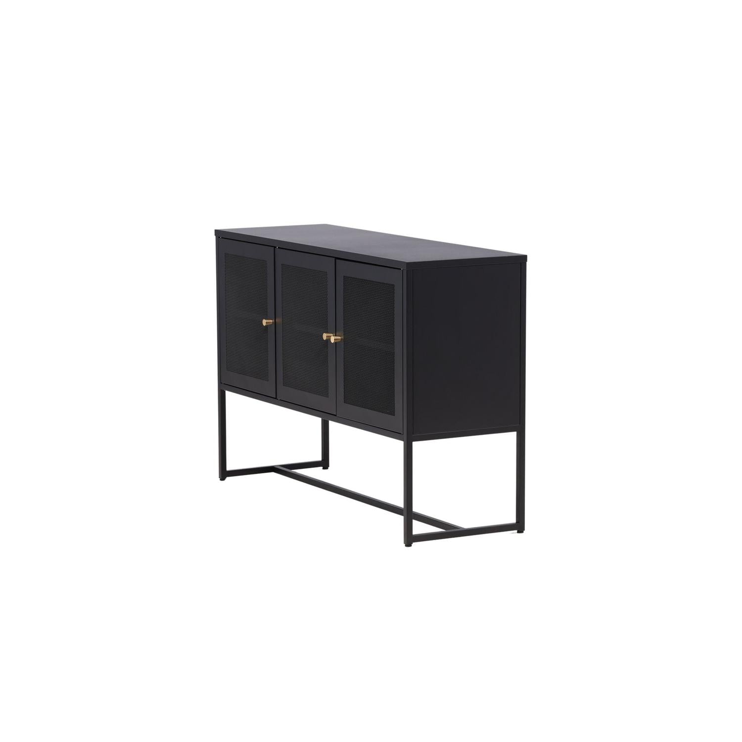 Sideboard Malla aus Metall 120cm - Schwarz-Sideboards-Venture Home-le canapé
