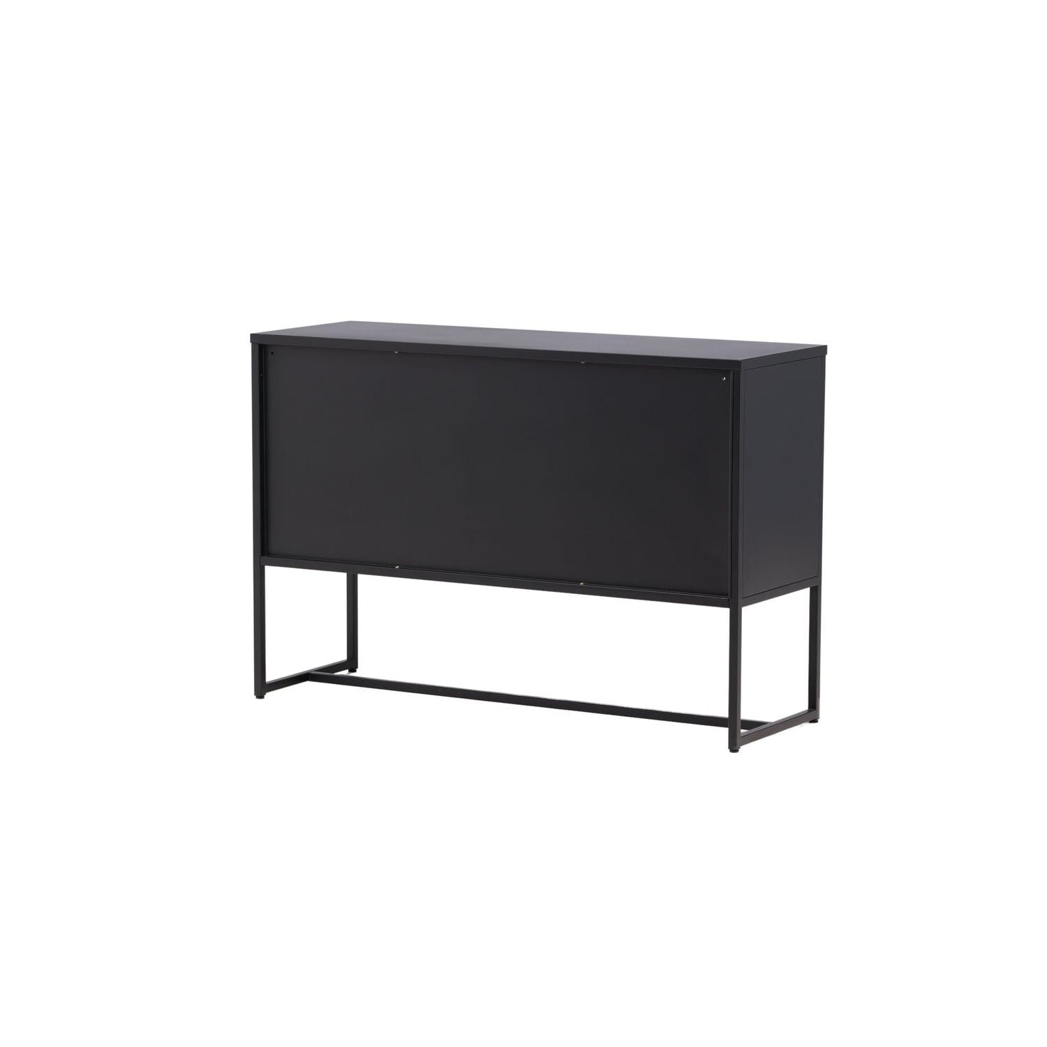 Sideboard Malla aus Metall 120cm - Schwarz-Sideboards-Venture Home-le canapé