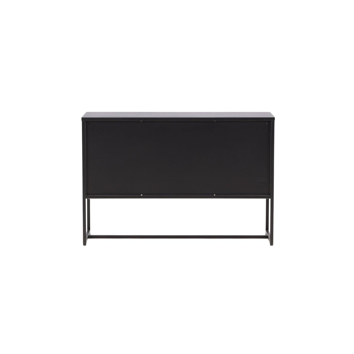 Sideboard Malla aus Metall 120cm - Schwarz-Sideboards-Venture Home-le canapé