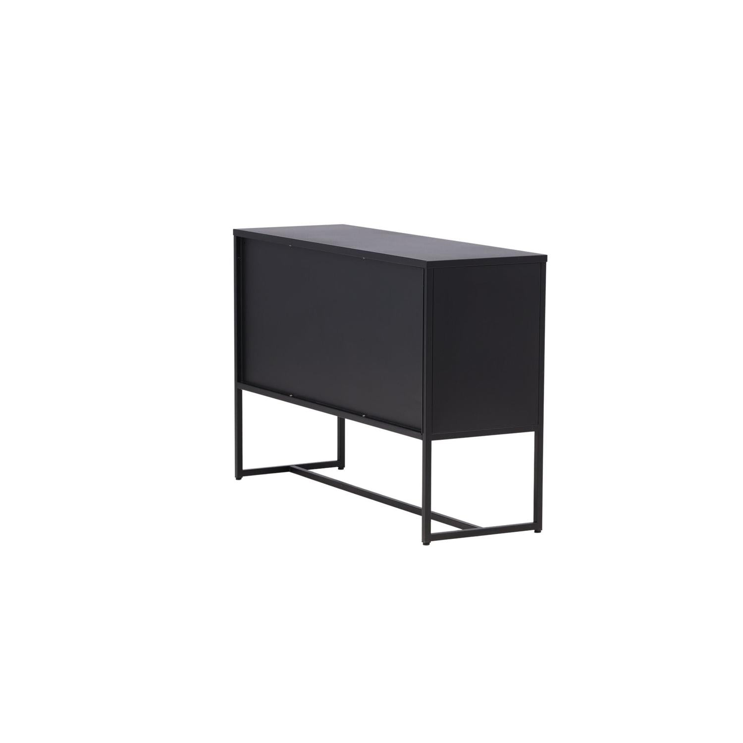 Sideboard Malla aus Metall 120cm - Schwarz-Sideboards-Venture Home-le canapé
