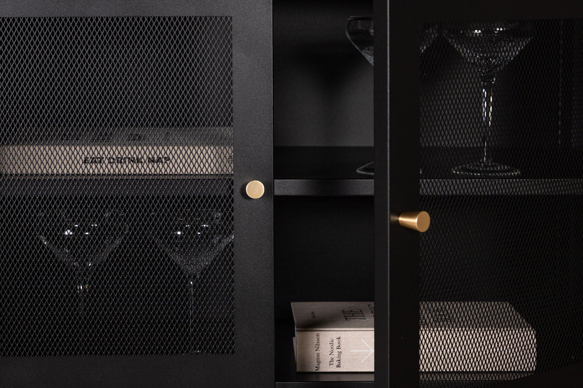 Sideboard Malla aus Metall 120cm - Schwarz-Sideboards-Venture Home-le canapé