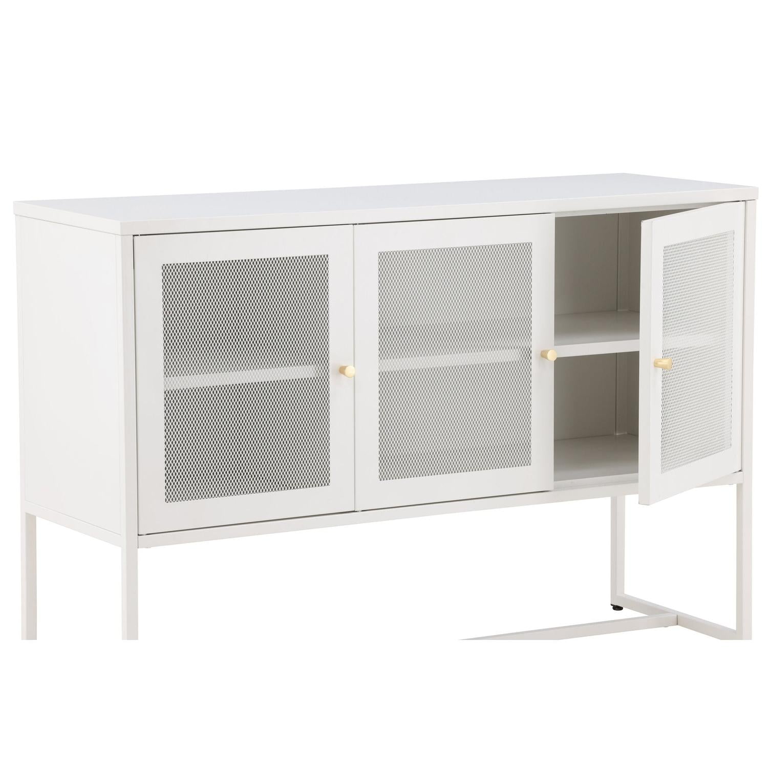 Sideboard Malla aus Metall 120cm - Weiß-Sideboards-Venture Home-le canapé